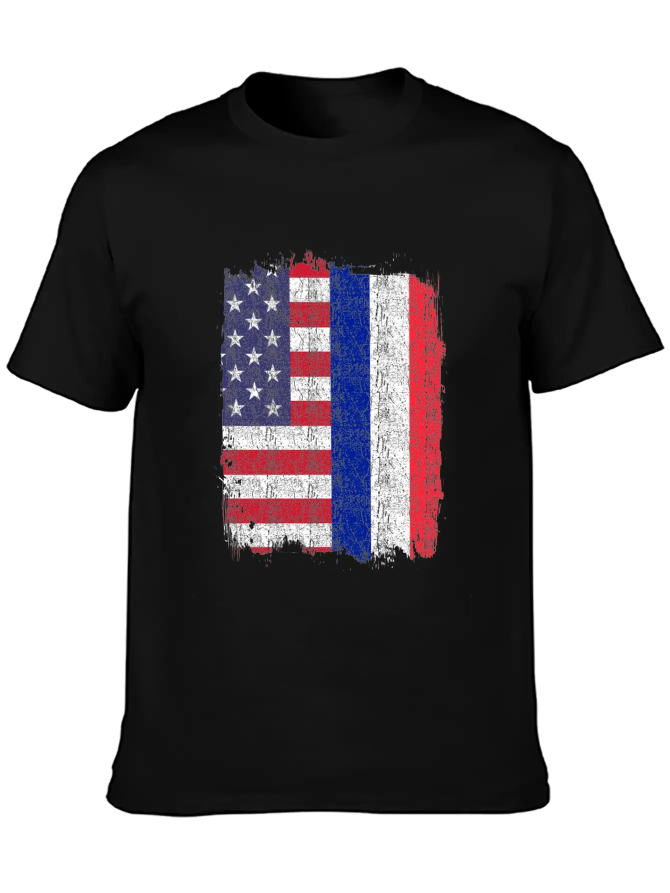 France USA French Flag Comfortable Minimalist Graphic Tee – Summer Style Essential