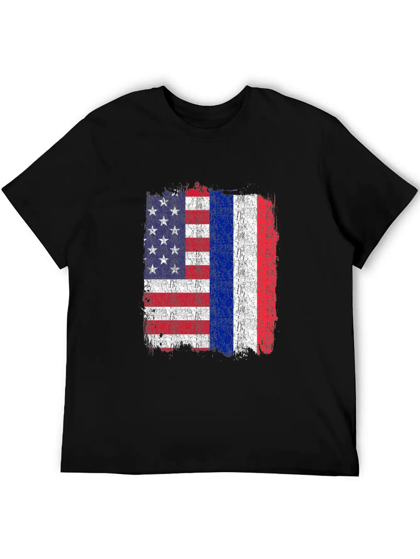 France USA French Flag Comfortable Minimalist Graphic Tee – Summer Style Essential