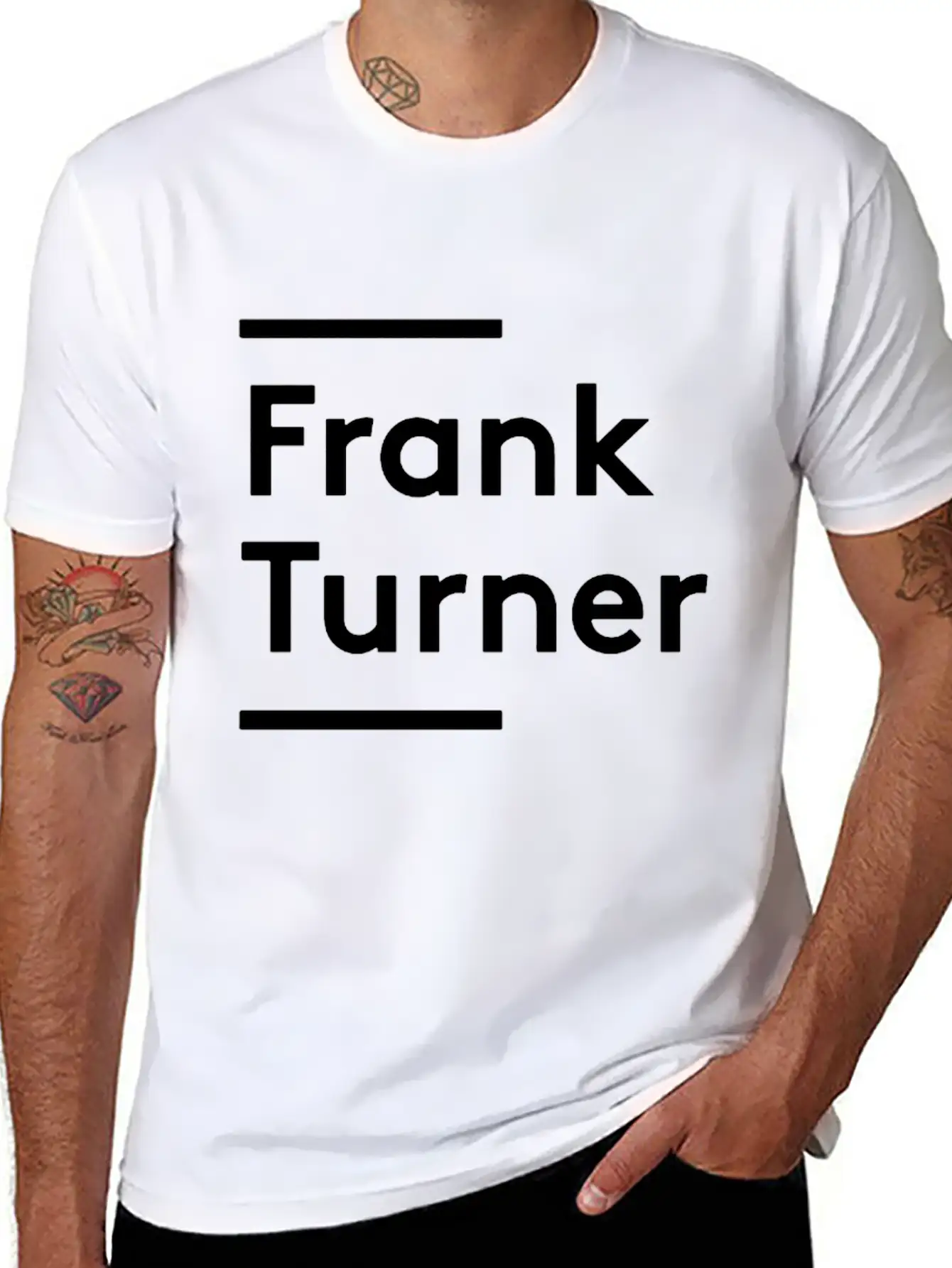 Frank Turner Merch Band Comfortable Minimalist Graphic Tee – Summer Style Essential