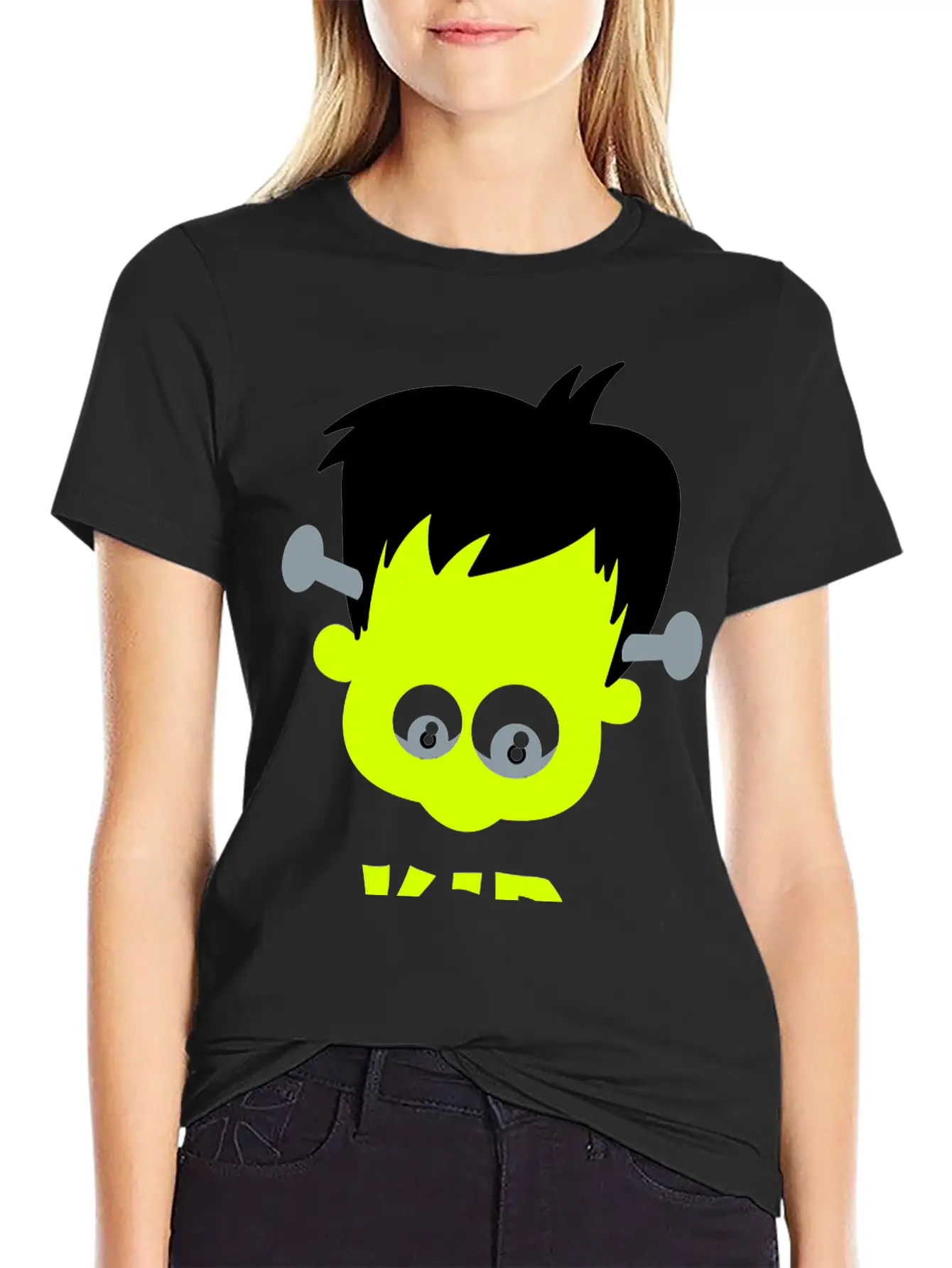 Frankenstein KID Basic Graphic T-Shirt – Daily Comfort In Soft Cotton