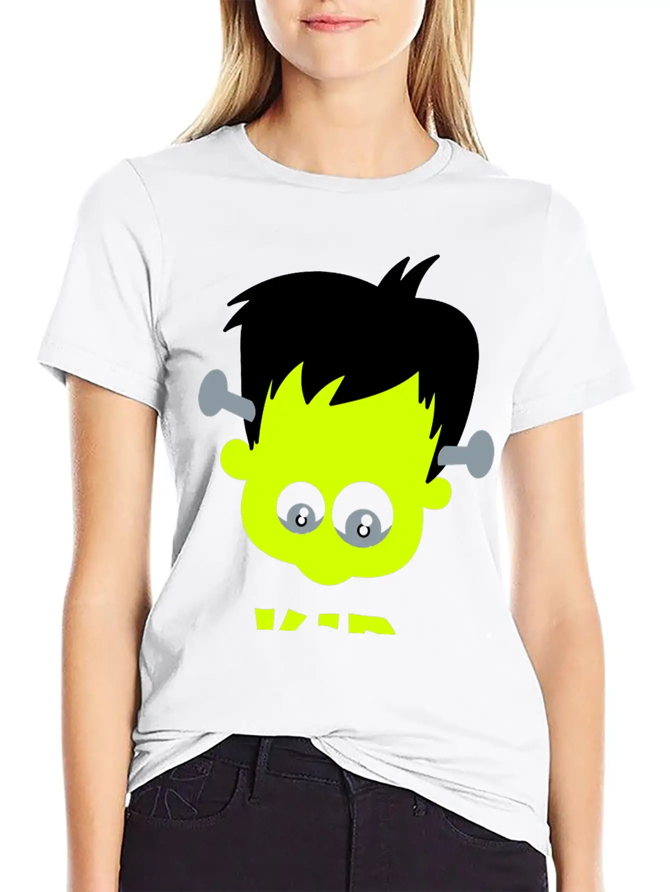 Frankenstein KID Basic Graphic T-Shirt – Daily Comfort In Soft Cotton