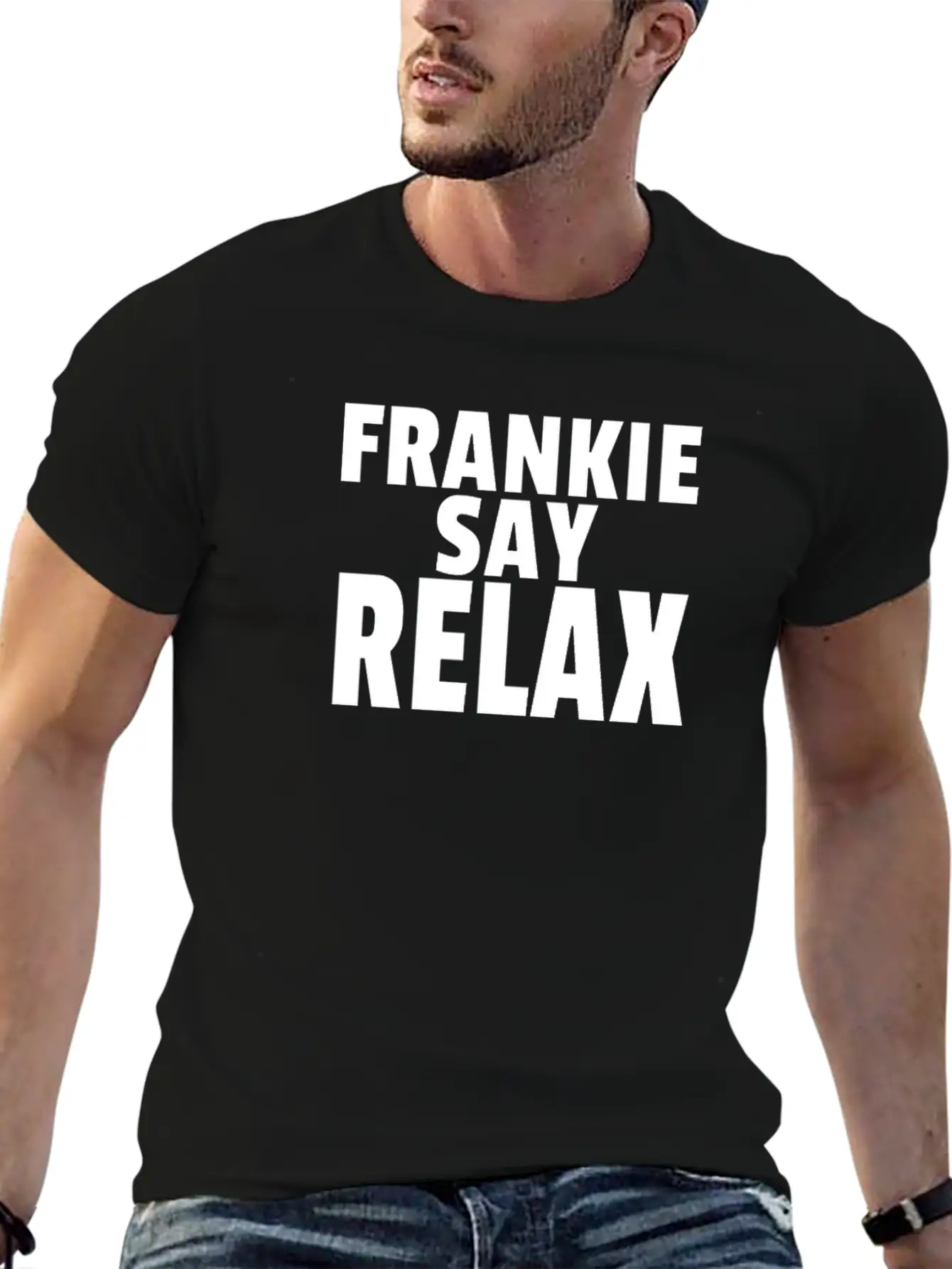FRANKIE SAY RELAX Stylish Everyday T-Shirt – Unisex Basic Cotton Tee