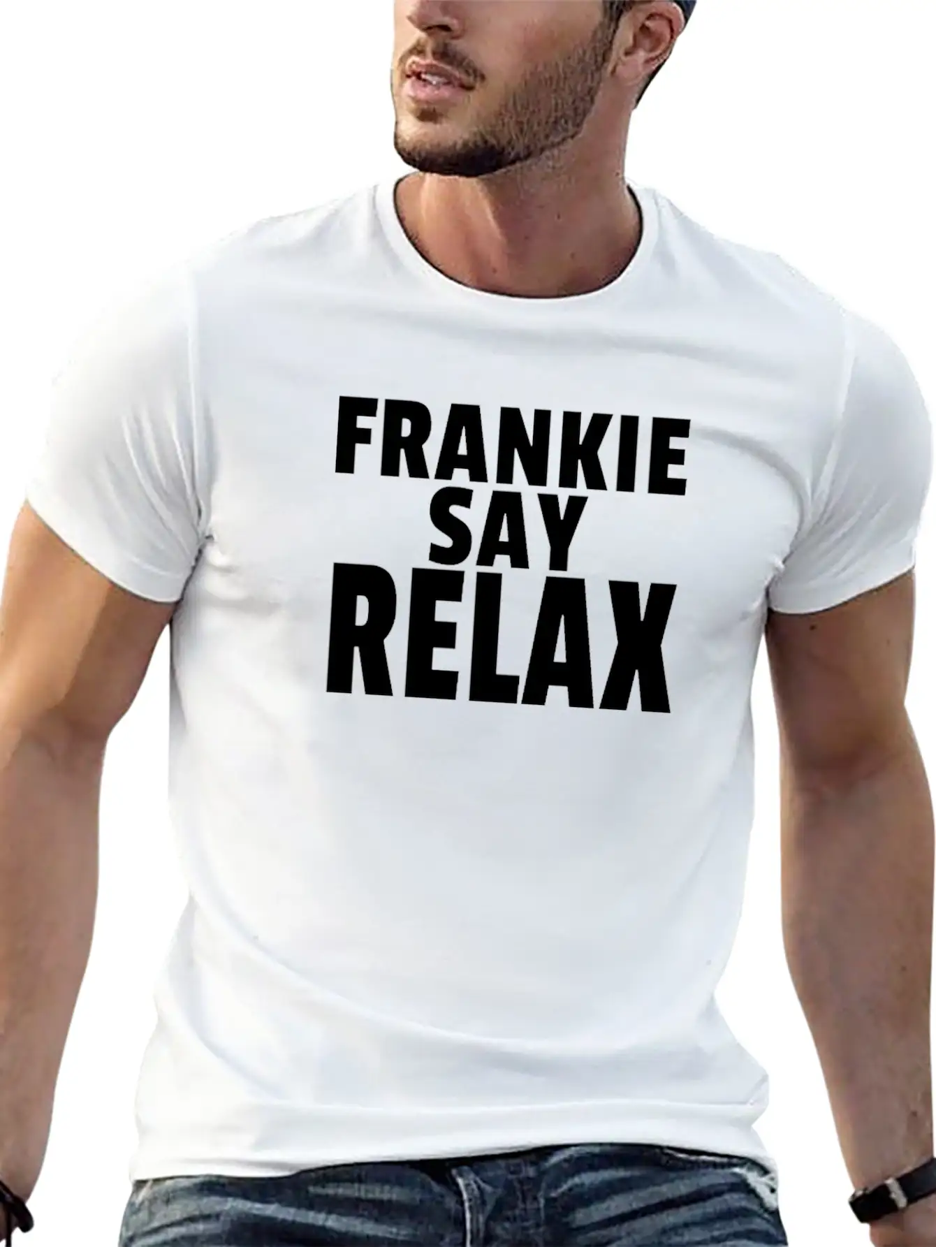 FRANKIE SAY RELAX Stylish Everyday T-Shirt – Unisex Basic Cotton Tee