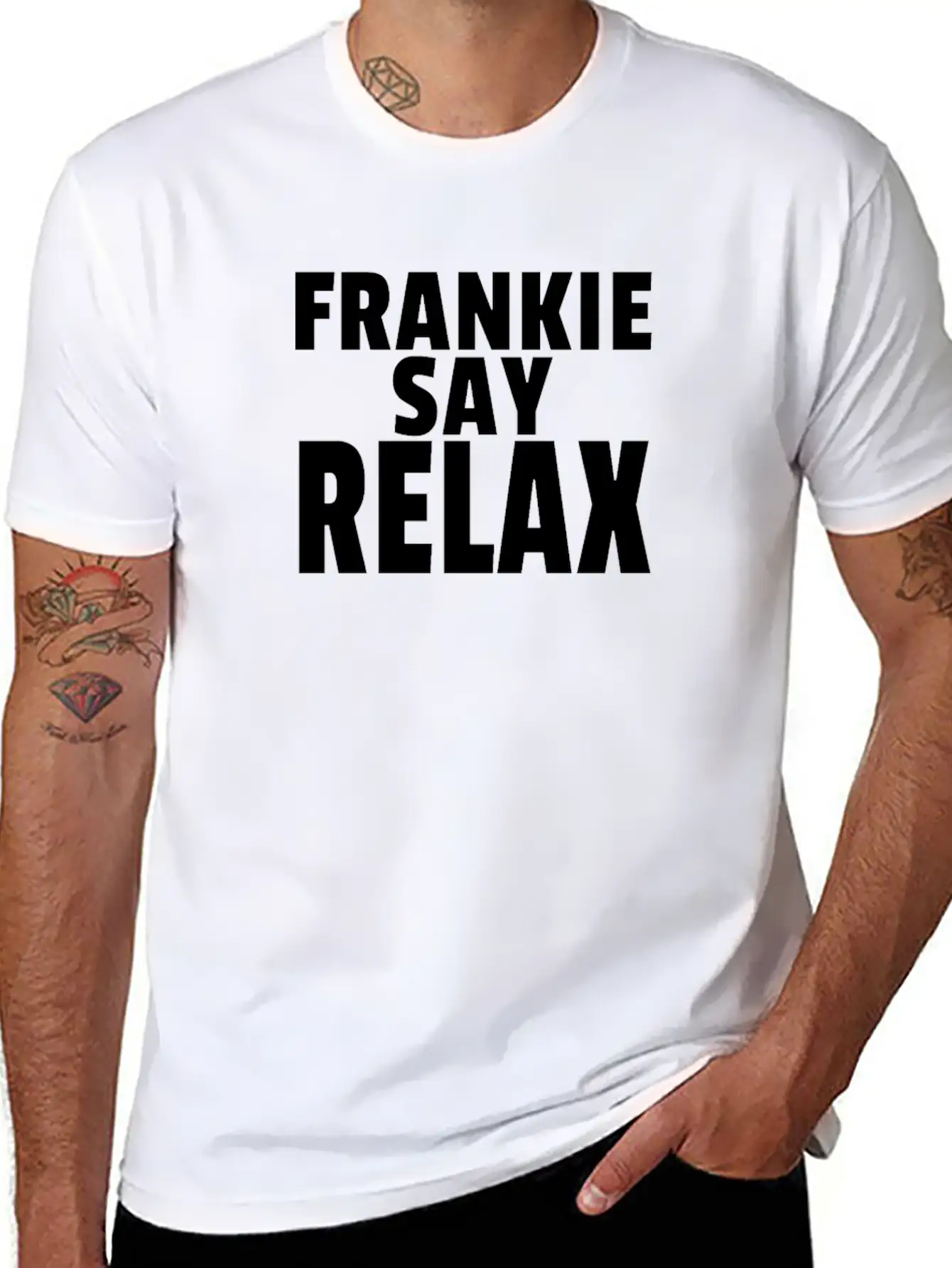 FRANKIE SAY RELAX Stylish Everyday T-Shirt – Unisex Basic Cotton Tee