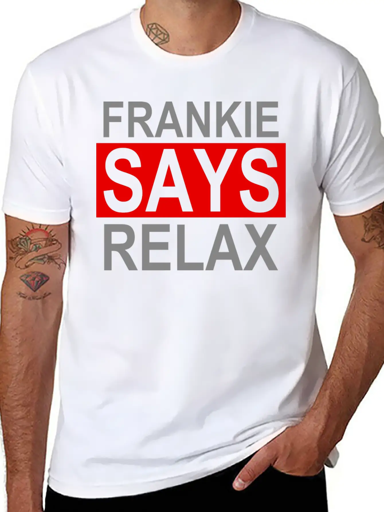Frankie Says Relax Unisex Casual T-Shirt – Clean Design For Daily Comfort