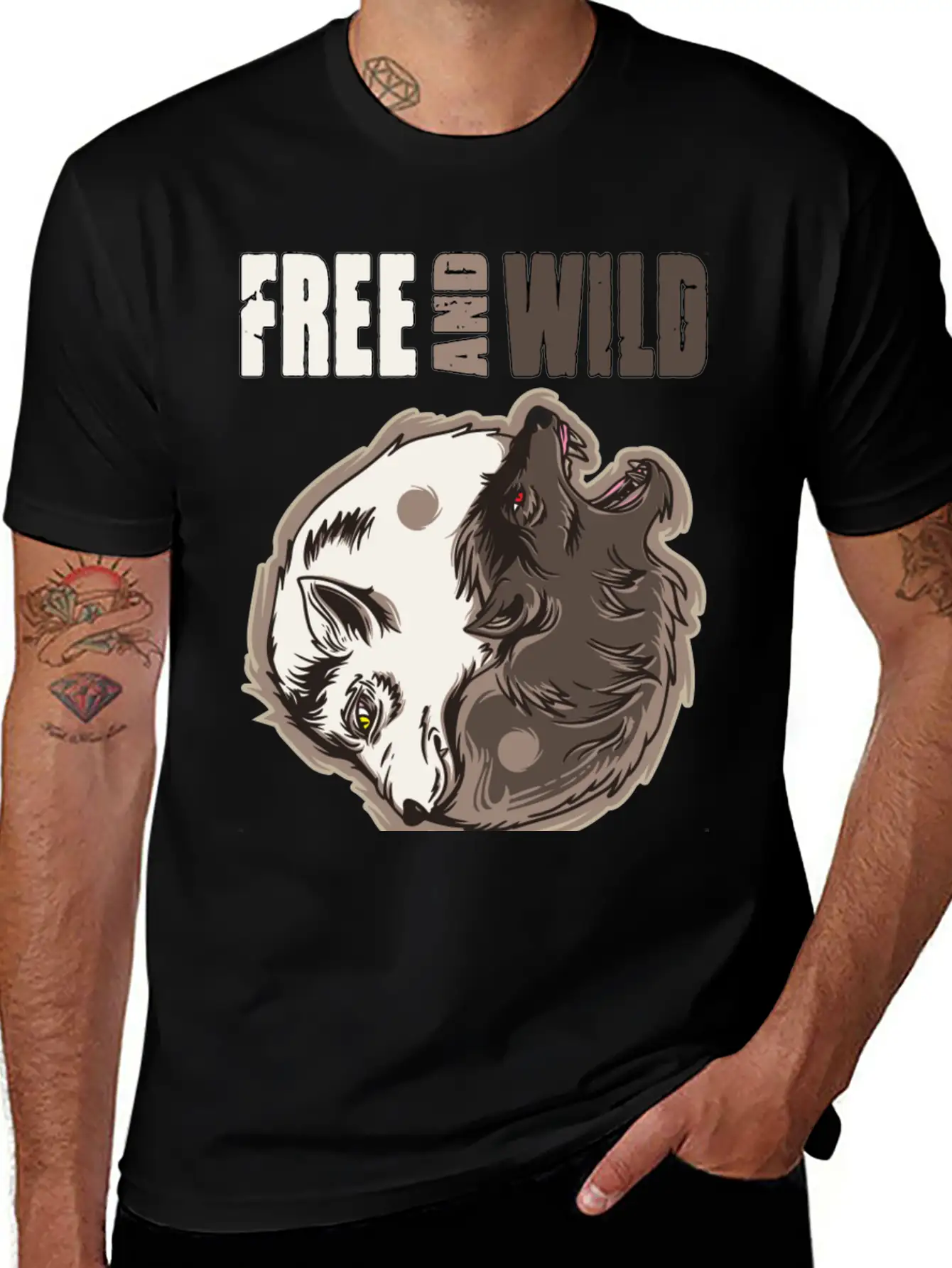 Free And Wild For A Wolf Lover Essential Unisex Summer Tee – Soft Cotton Casual Fit