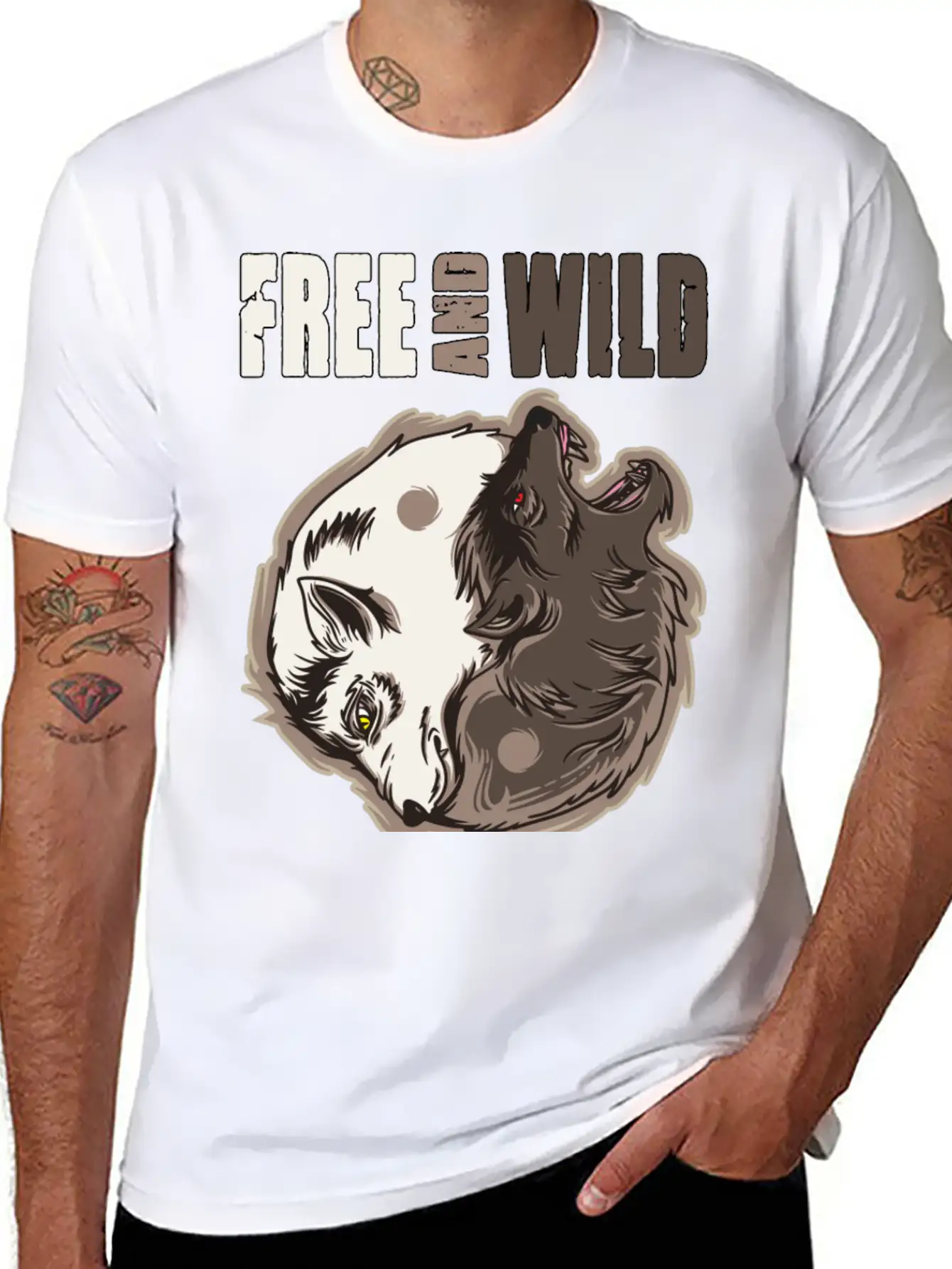 Free And Wild For A Wolf Lover Essential Unisex Summer Tee – Soft Cotton Casual Fit
