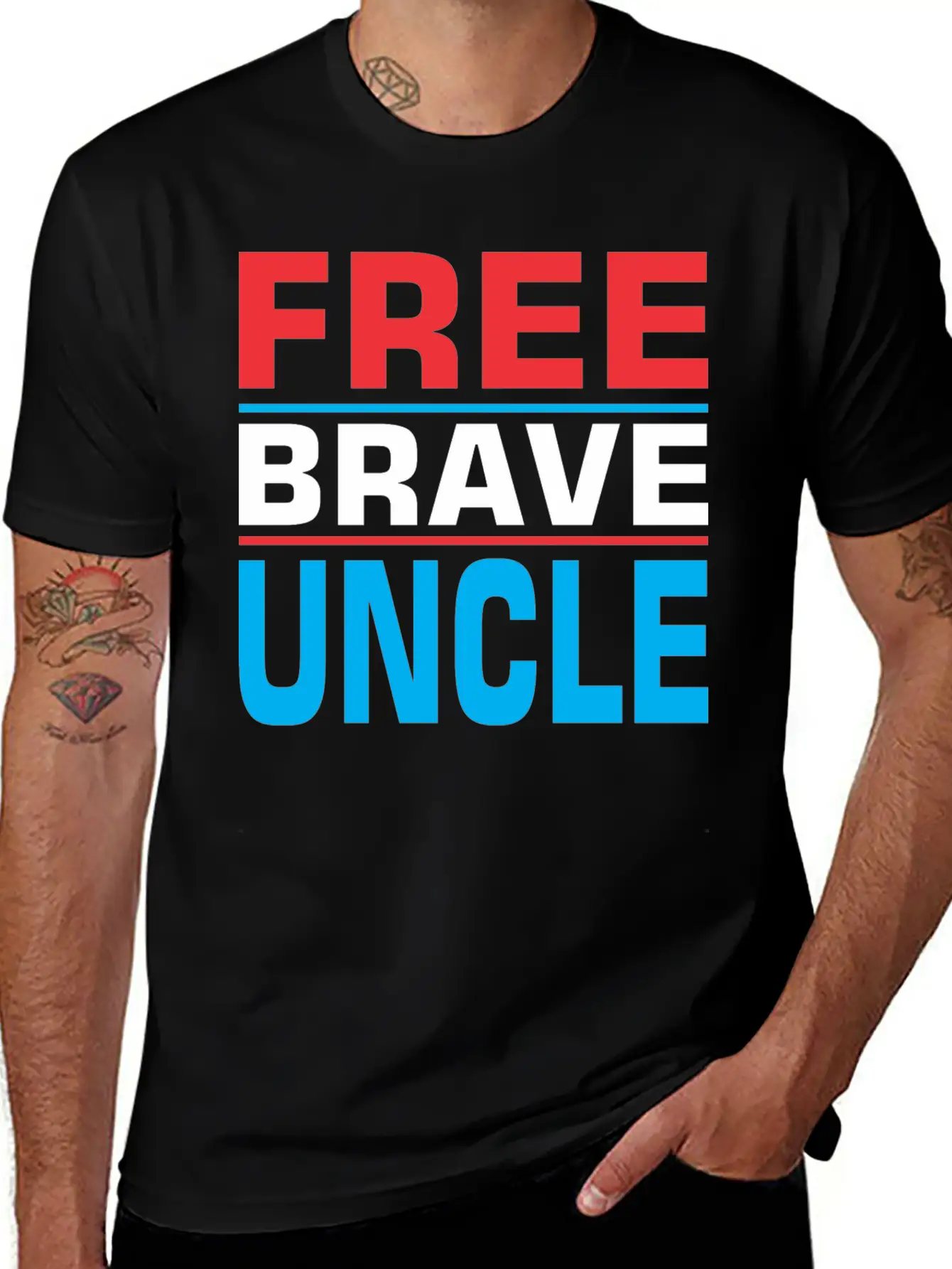 Free Brave Uncle Timeless Short Sleeve Tee – Comfy And Minimalist Design