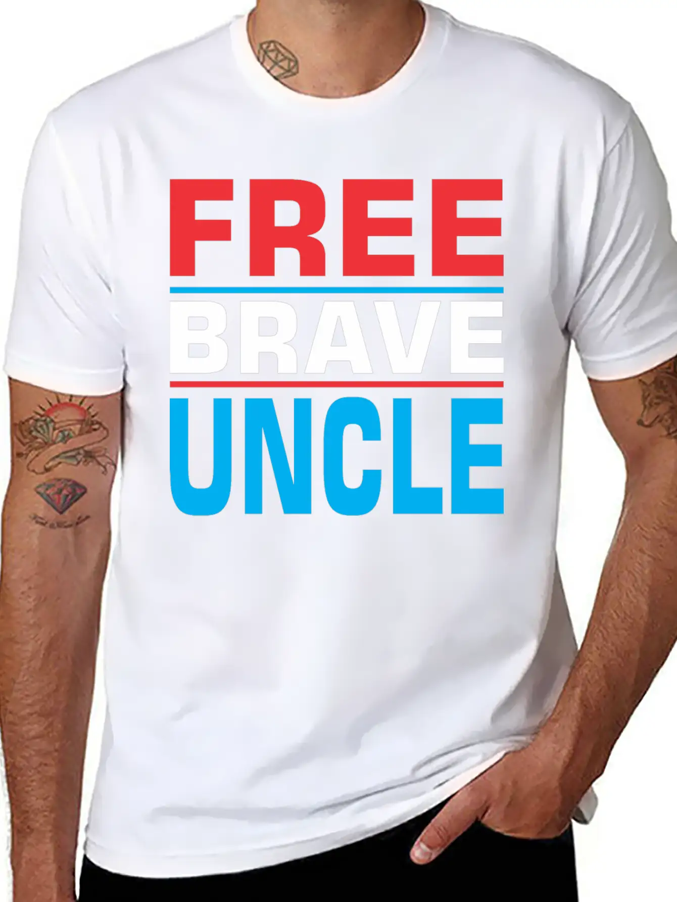 Free Brave Uncle Timeless Short Sleeve Tee – Comfy And Minimalist Design
