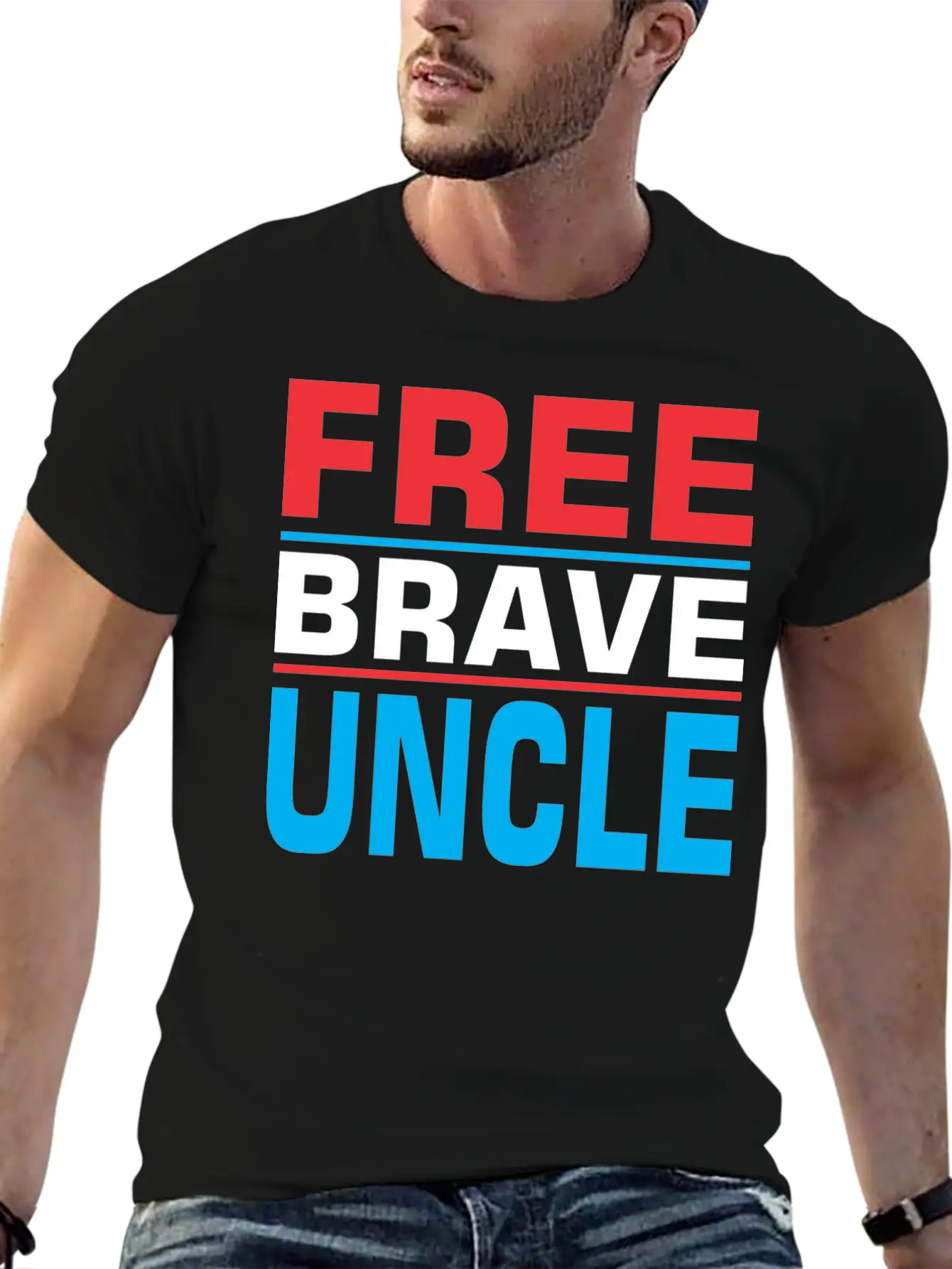 Free Brave Uncle Timeless Short Sleeve Tee – Comfy And Minimalist Design