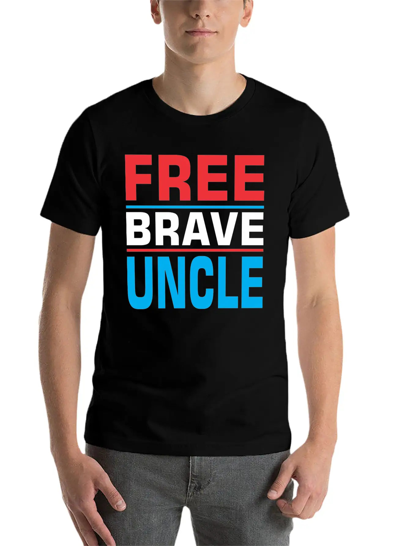 Free Brave Uncle Timeless Short Sleeve Tee – Comfy And Minimalist Design