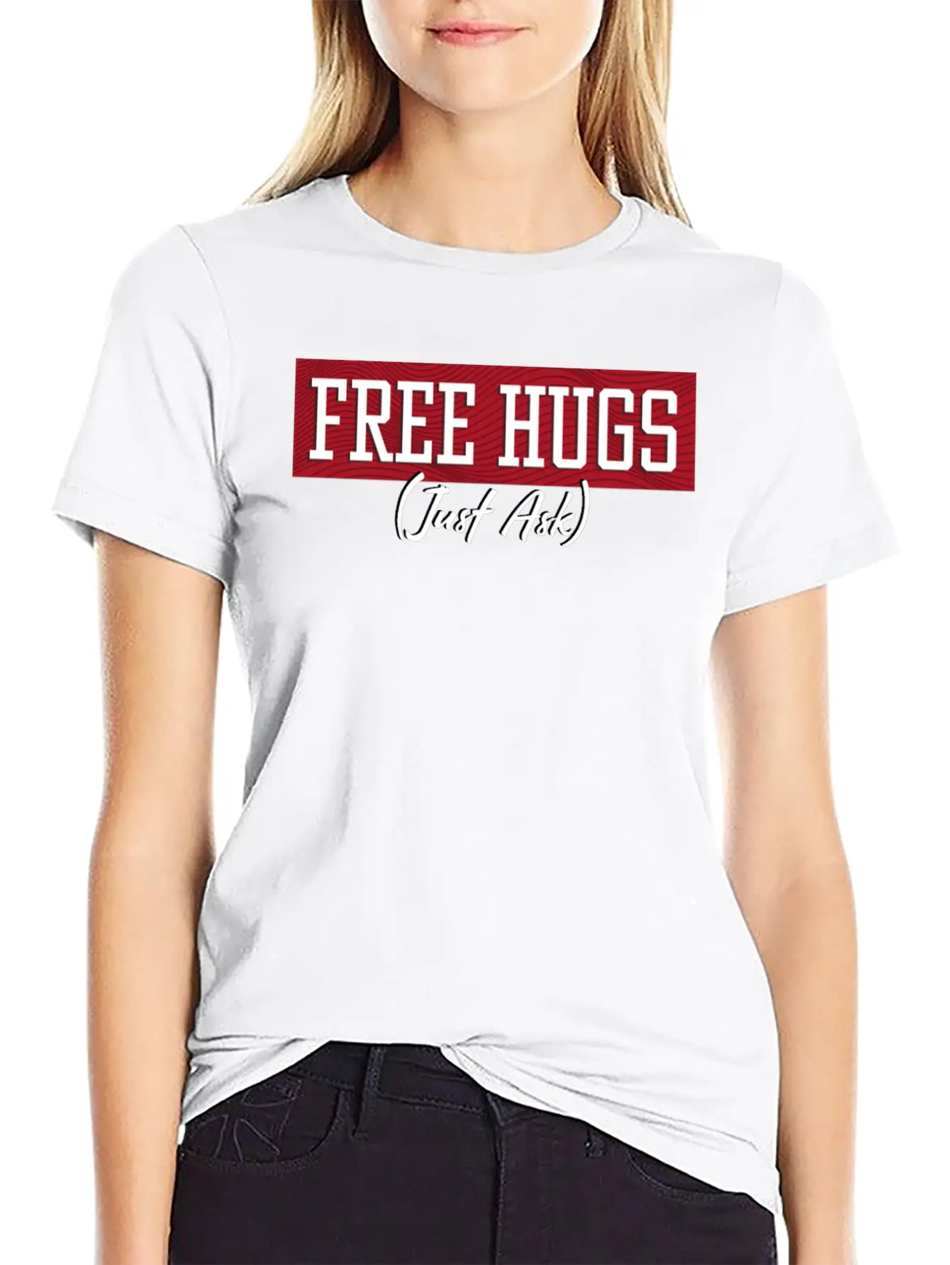 Free Hugs Just Ask Essential Unisex Summer Tee – Soft Cotton Casual Fit
