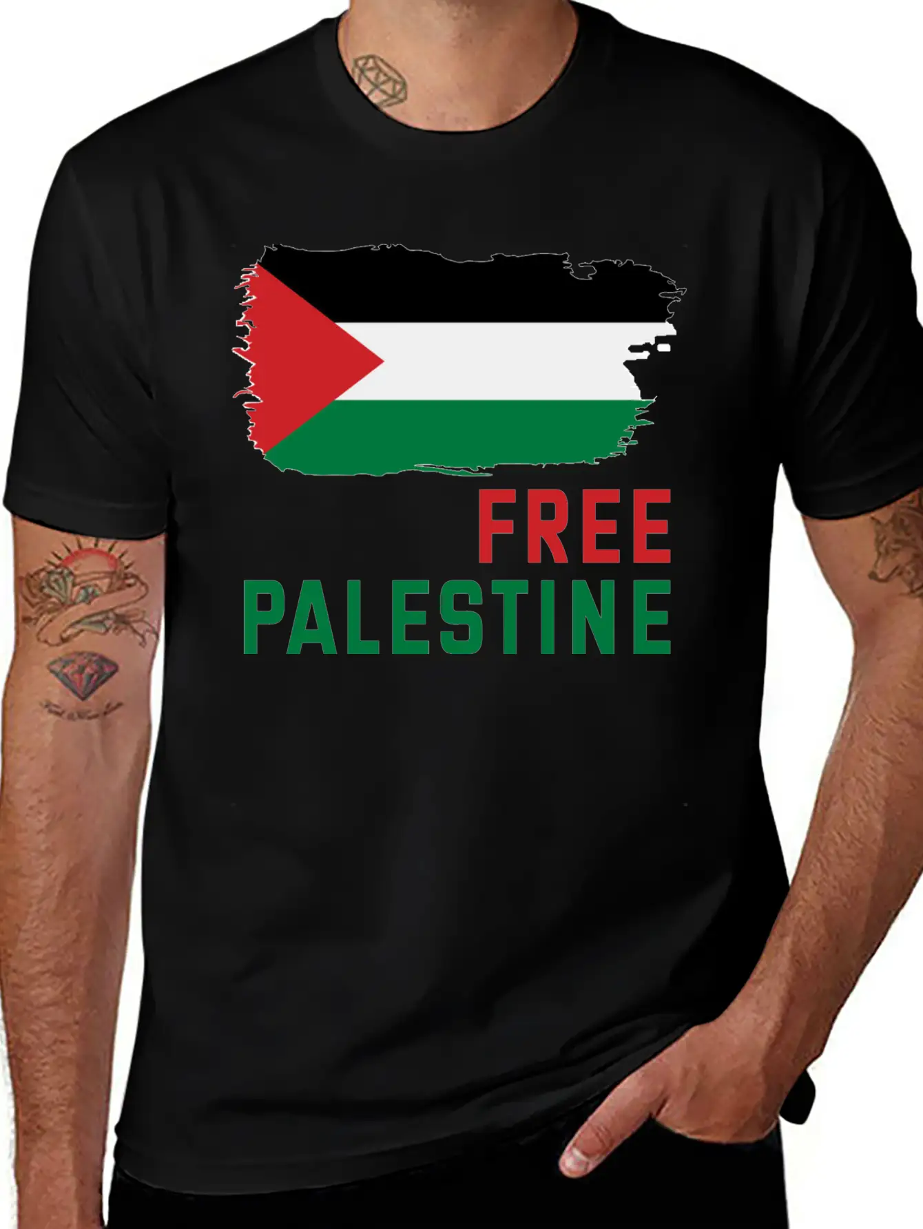 Free Palestine Unisex Short Sleeve Soft Cotton T-Shirt – Casual Everyday Wear
