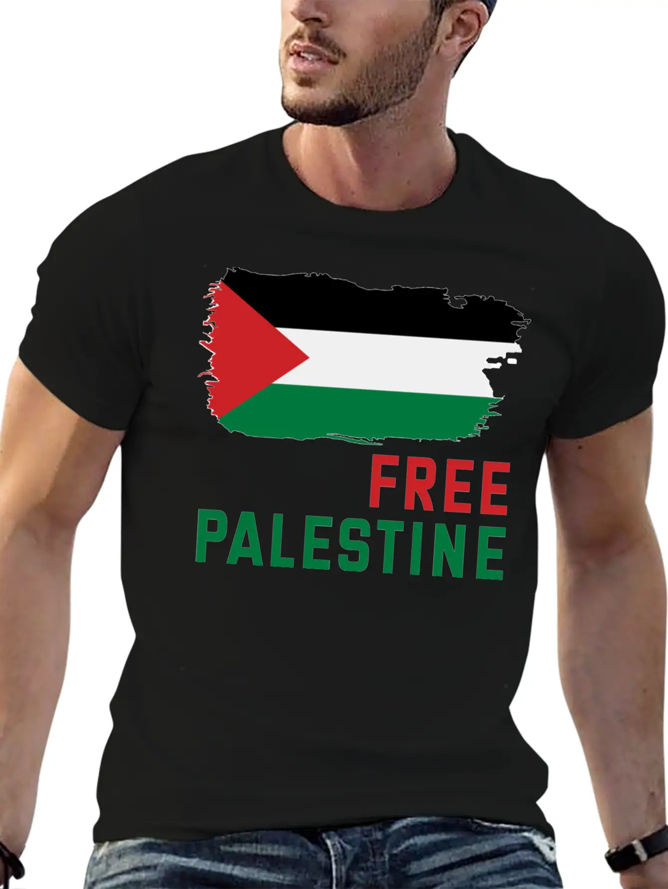 Free Palestine Unisex Short Sleeve Soft Cotton T-Shirt – Casual Everyday Wear