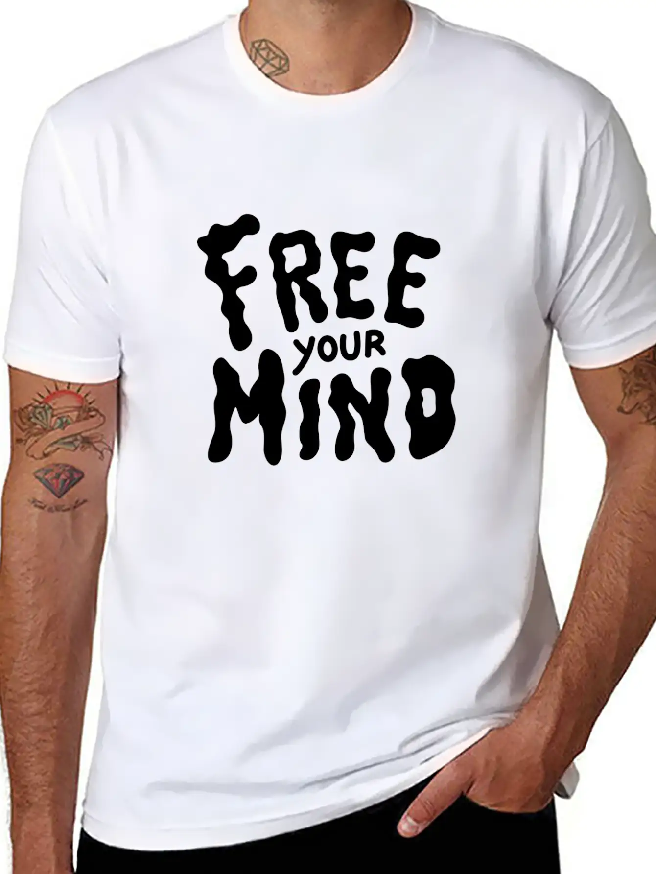 Free Your Mind Stylish Everyday T-Shirt – Unisex Basic Cotton Tee