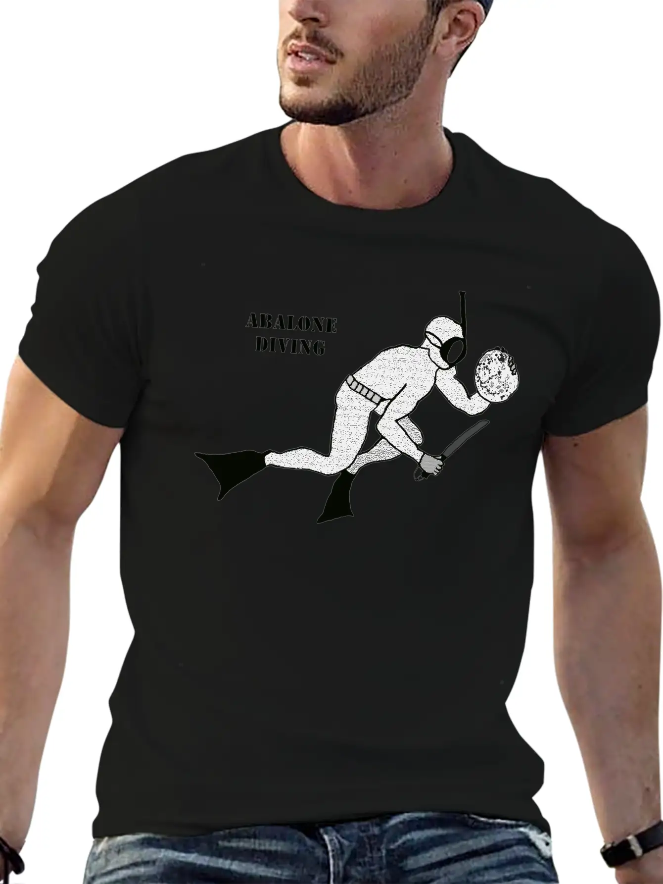 Freediving Breath Hold Trophy Abalone Diver URM Essential Unisex Summer Tee – Soft Cotton Casual Fit