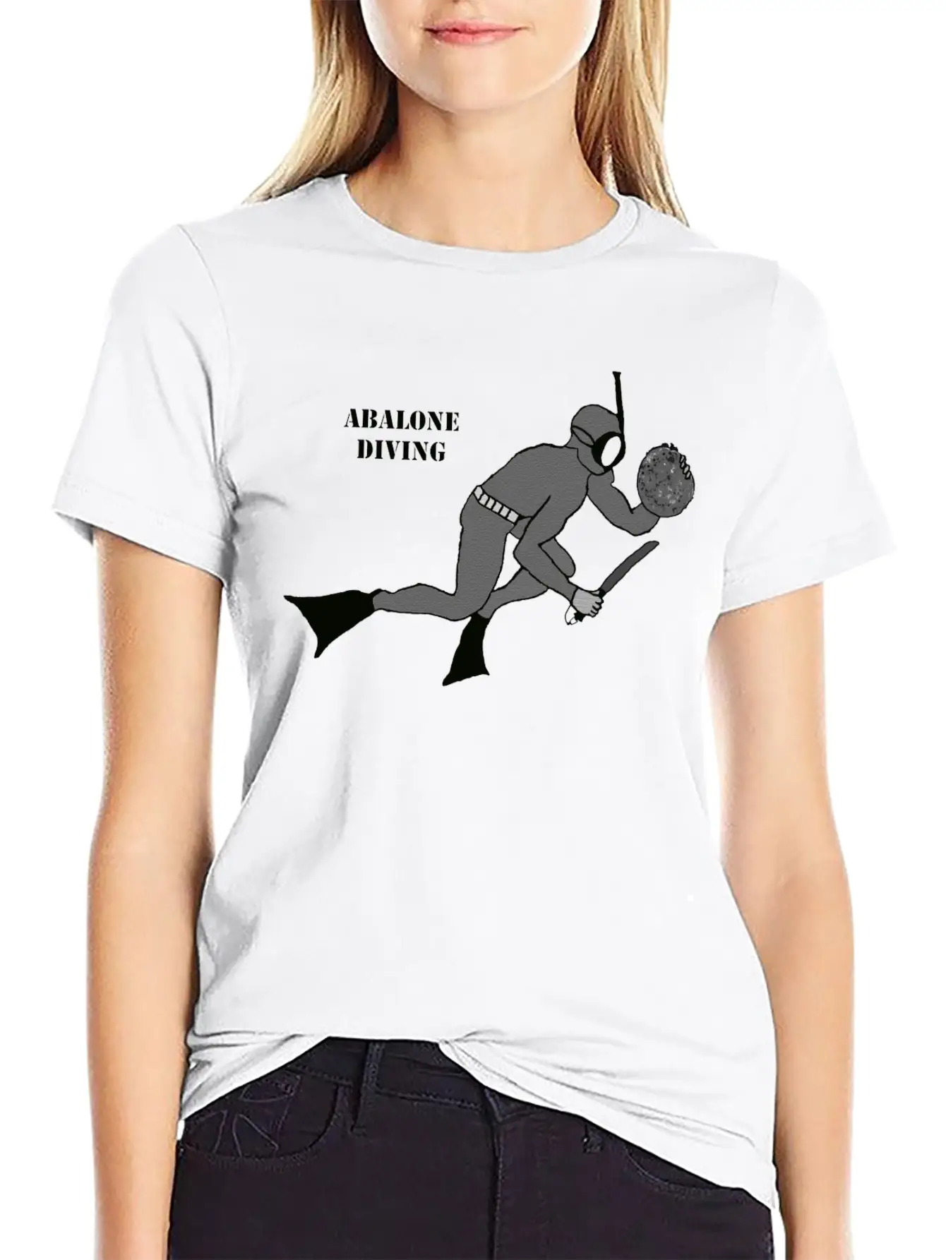Freediving Breath Hold Trophy Abalone Diver URM Essential Unisex Summer Tee – Soft Cotton Casual Fit