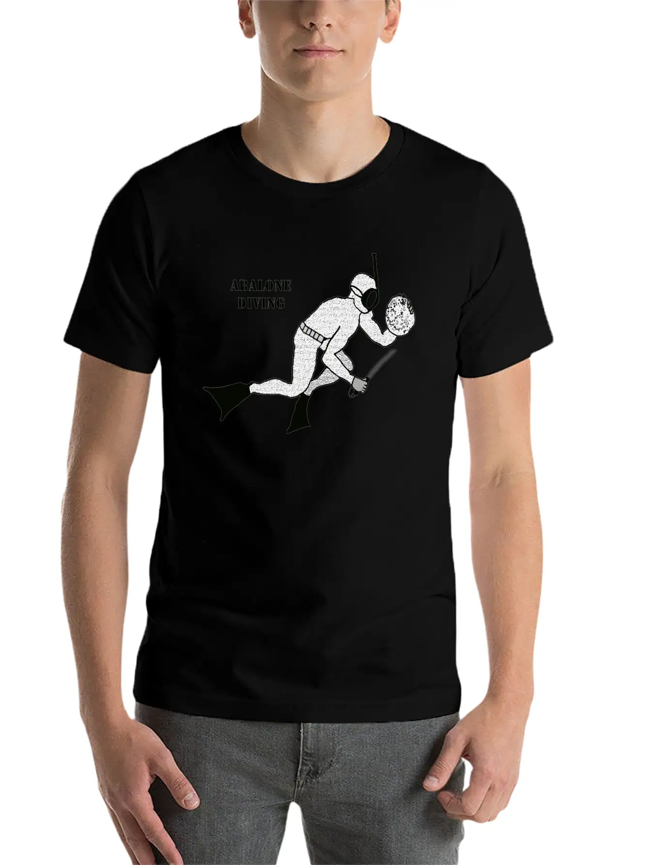 Freediving Breath Hold Trophy Abalone Diver URM Essential Unisex Summer Tee – Soft Cotton Casual Fit