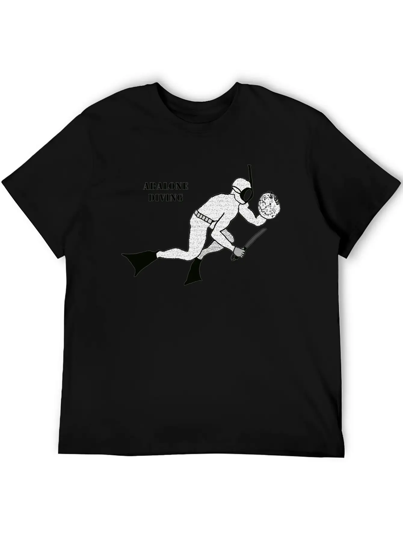 Freediving Breath Hold Trophy Abalone Diver URM Essential Unisex Summer Tee – Soft Cotton Casual Fit