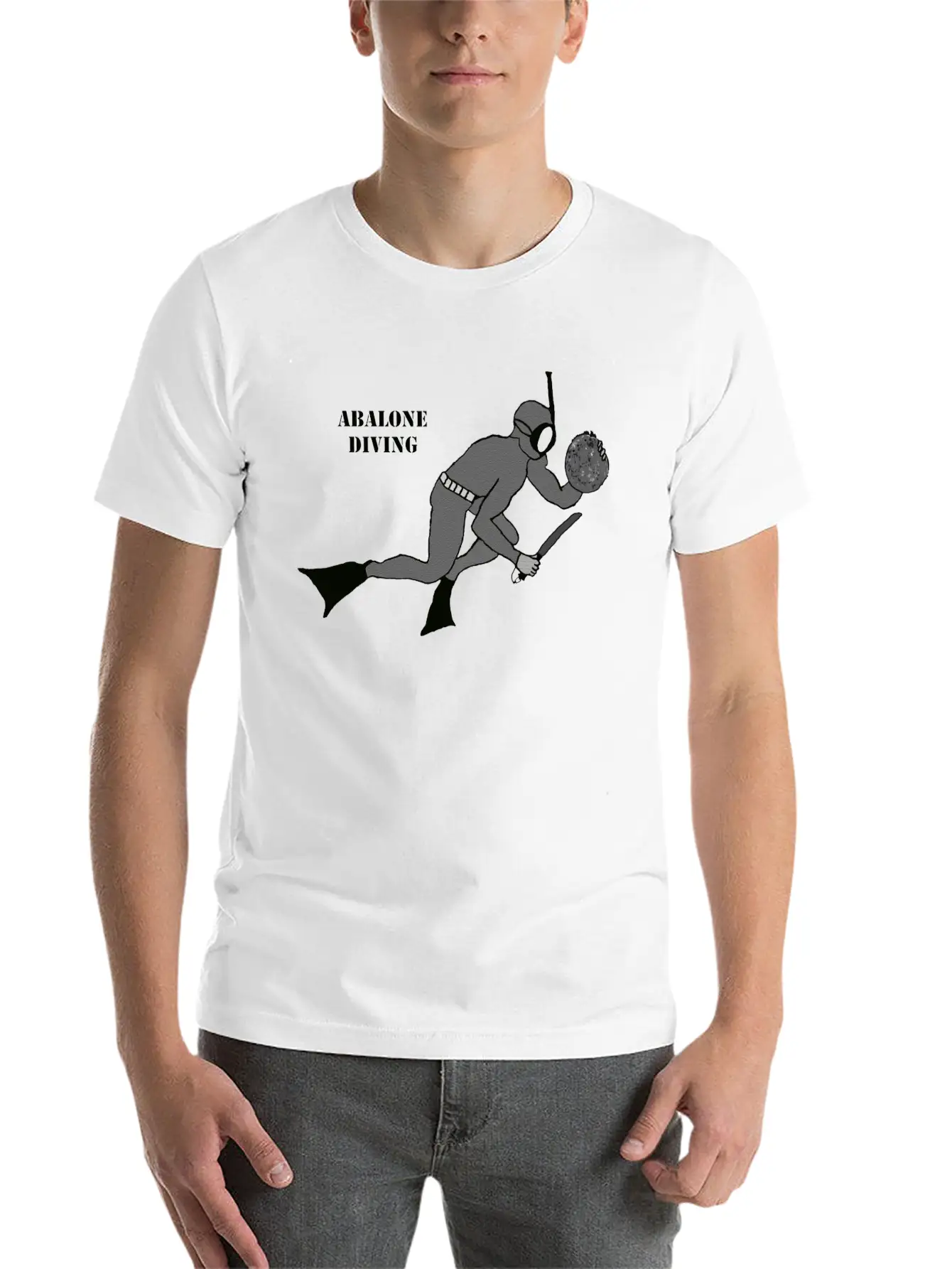 Freediving Breath Hold Trophy Abalone Diver URM Essential Unisex Summer Tee – Soft Cotton Casual Fit