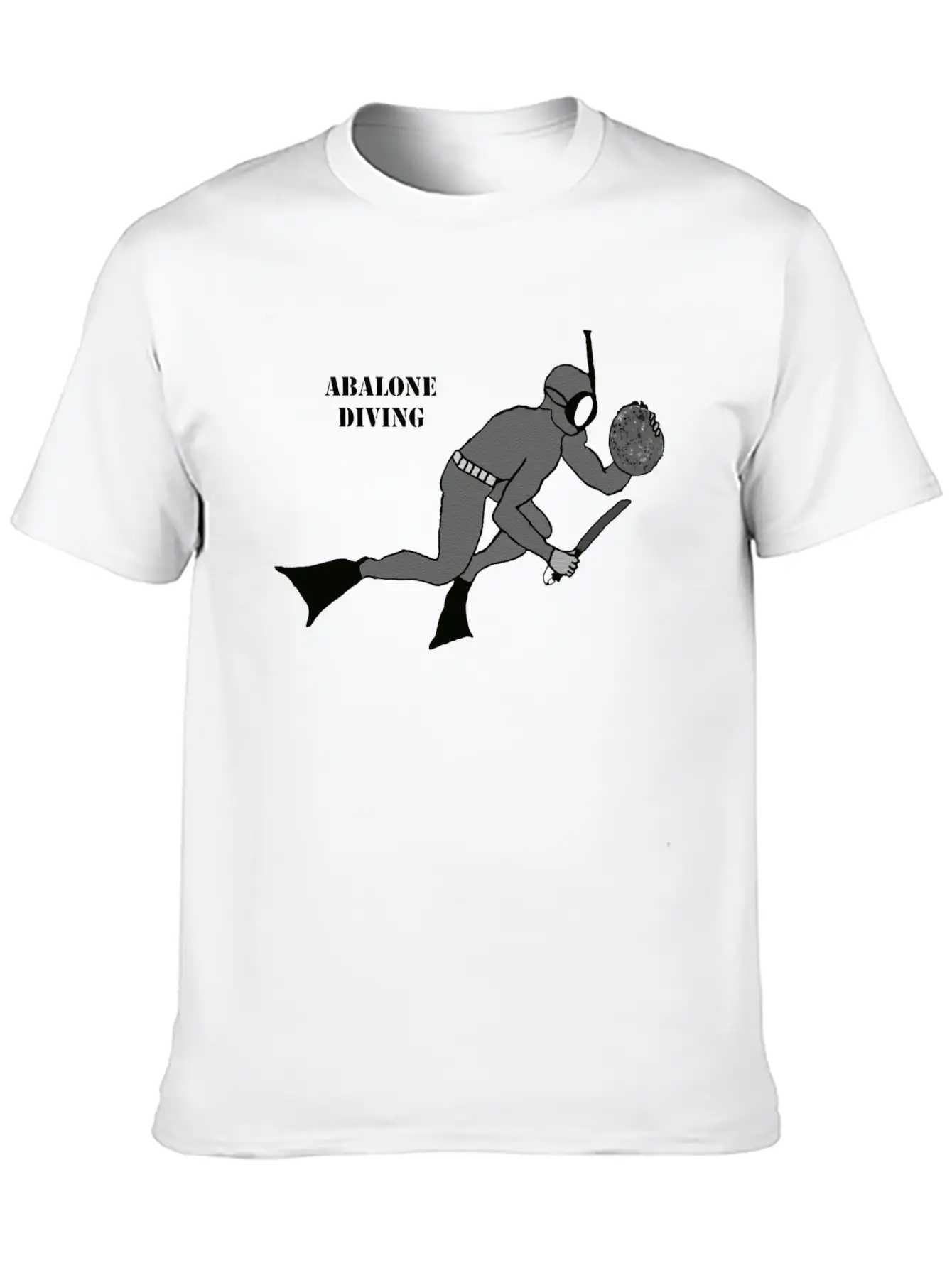 Freediving Breath Hold Trophy Abalone Diver URM Essential Unisex Summer Tee – Soft Cotton Casual Fit