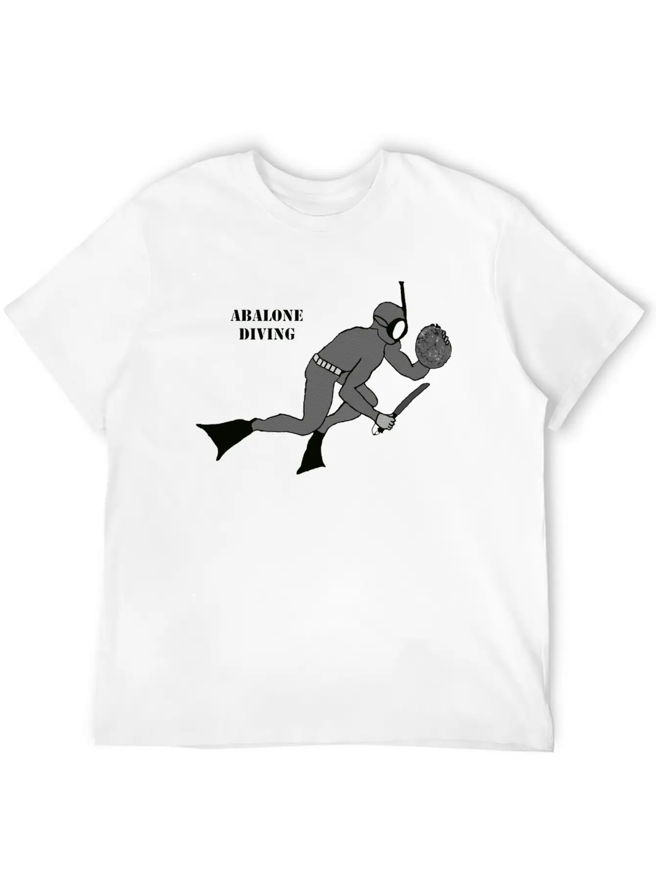 Freediving Breath Hold Trophy Abalone Diver URM Essential Unisex Summer Tee – Soft Cotton Casual Fit