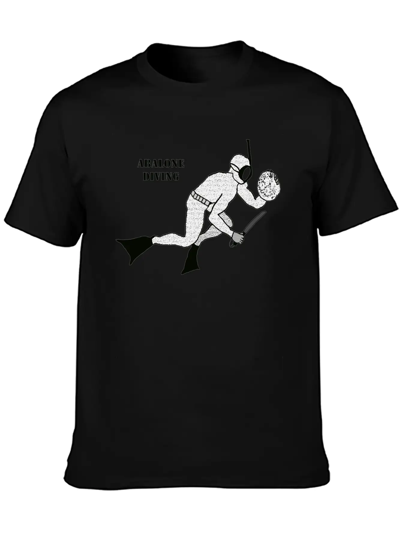 Freediving Breath Hold Trophy Abalone Diver URM Essential Unisex Summer Tee – Soft Cotton Casual Fit
