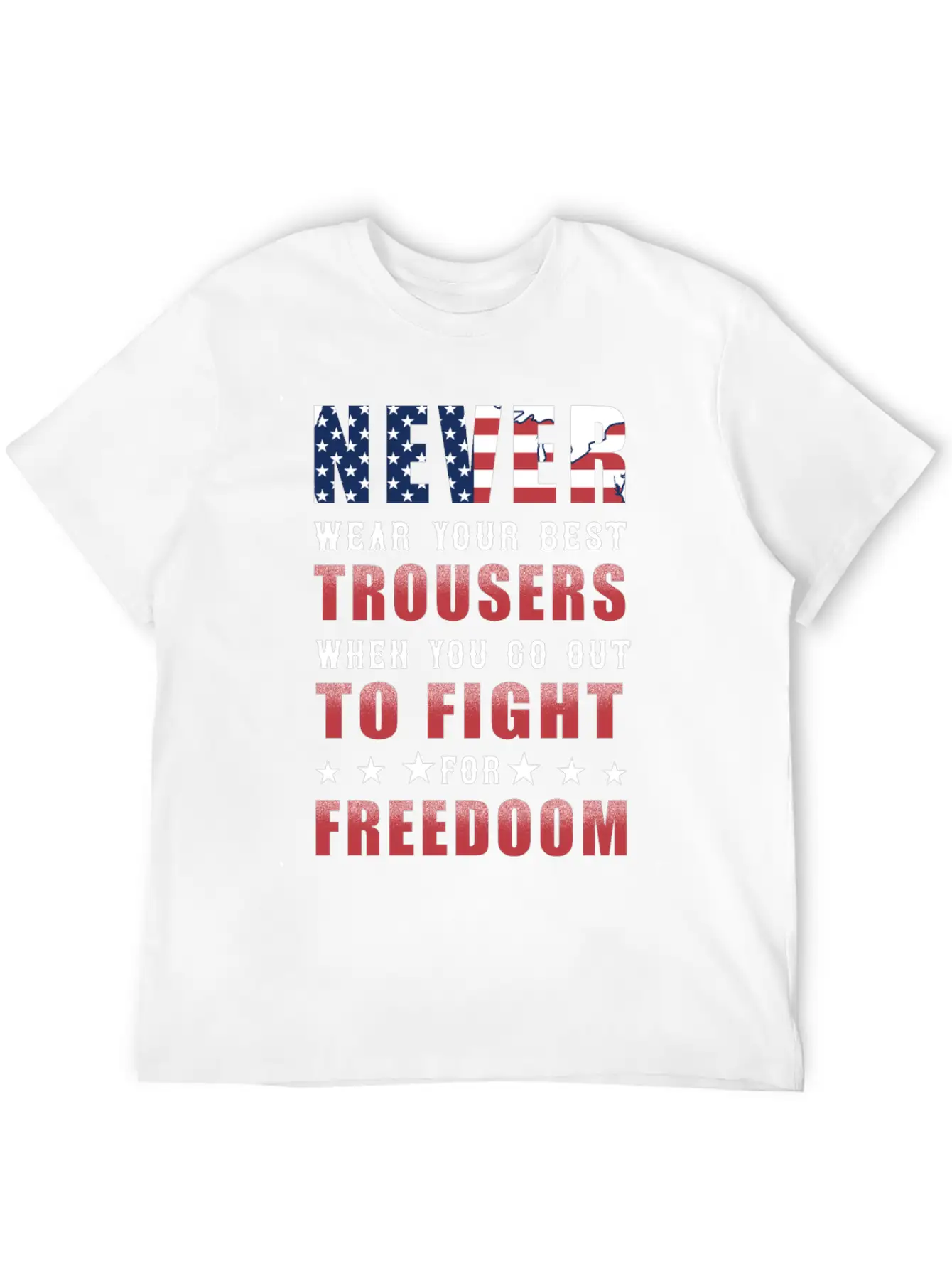 Freedom America Independence Pride Unisex Short Sleeve Soft Cotton T-Shirt – Casual Everyday Wear