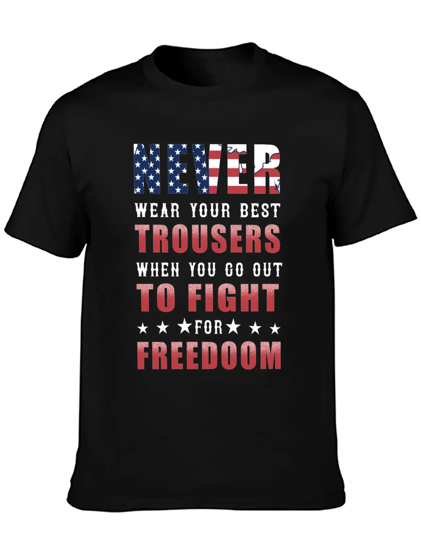 Freedom America Independence Pride Unisex Short Sleeve Soft Cotton T-Shirt – Casual Everyday Wear