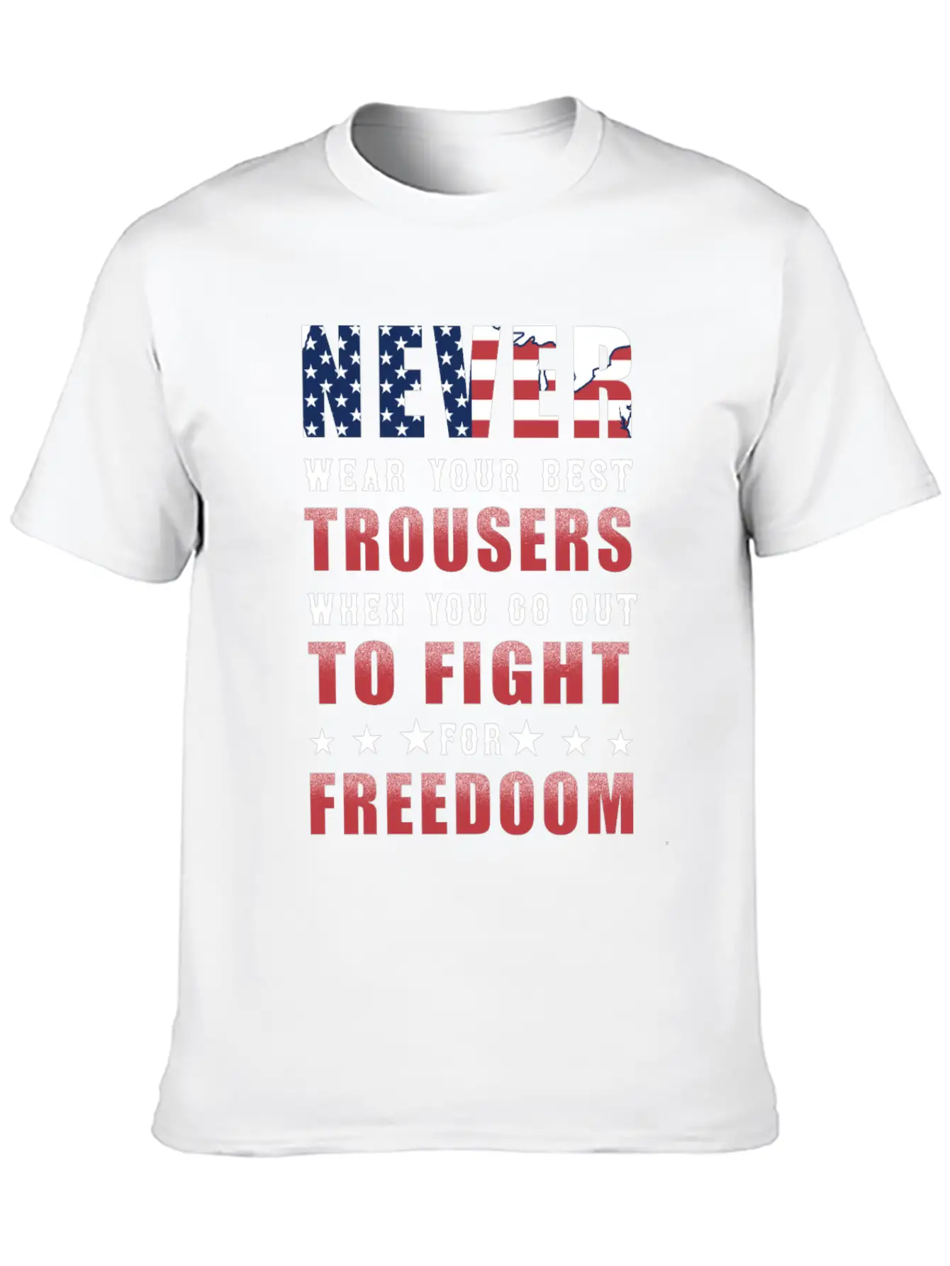 Freedom America Independence Pride Unisex Short Sleeve Soft Cotton T-Shirt – Casual Everyday Wear
