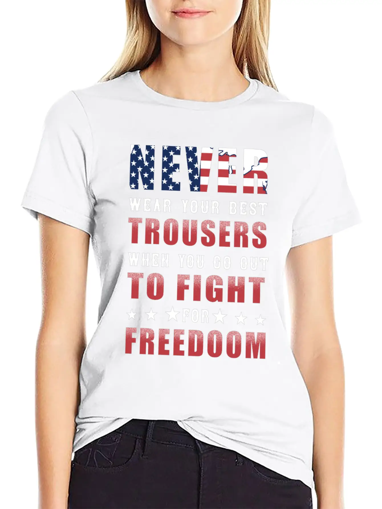 Freedom America Independence Pride Unisex Short Sleeve Soft Cotton T-Shirt – Casual Everyday Wear