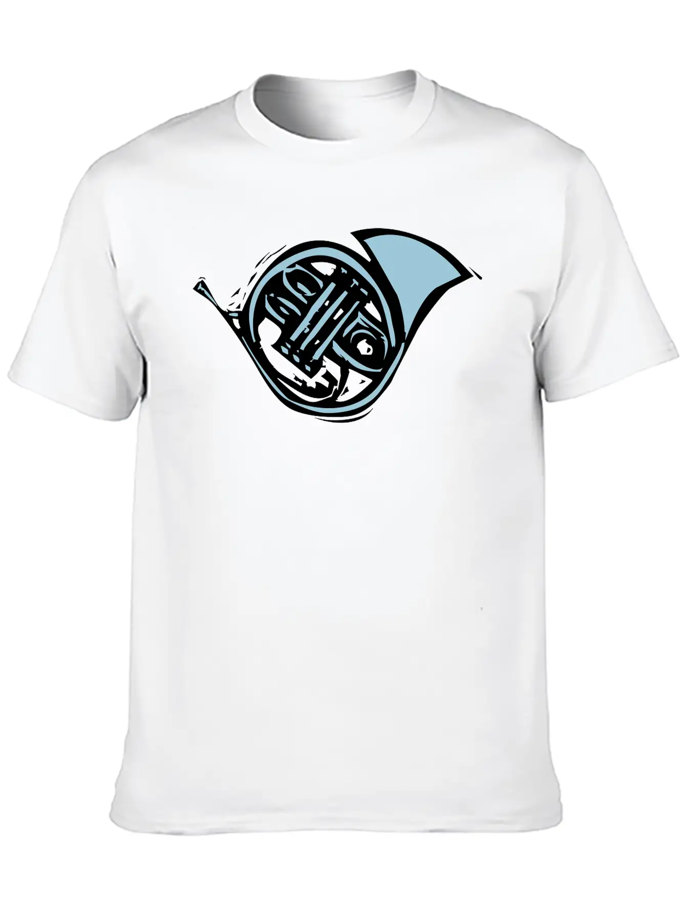 French Horn Stylish Everyday T-Shirt – Unisex Basic Cotton Tee