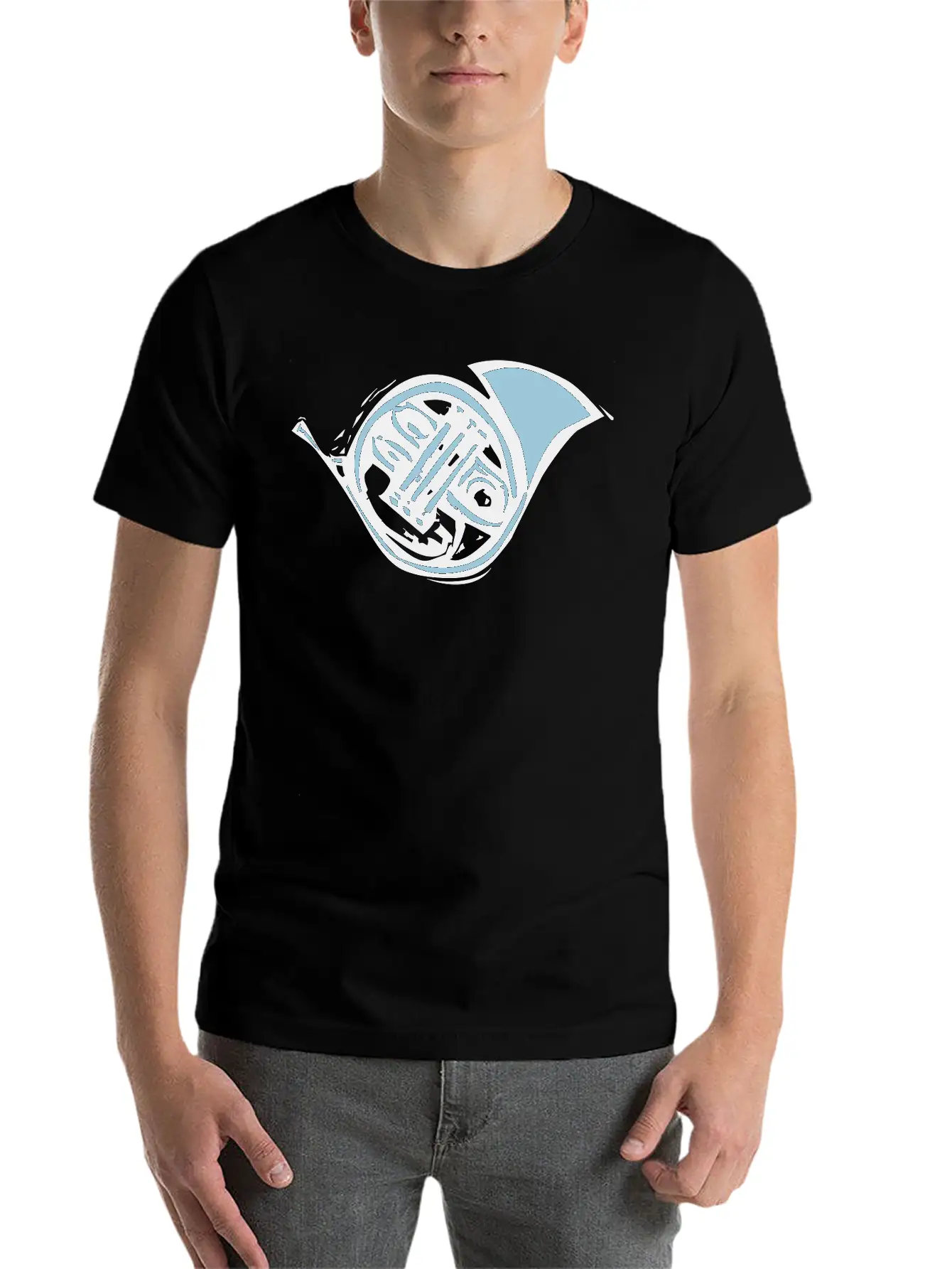 French Horn Stylish Everyday T-Shirt – Unisex Basic Cotton Tee