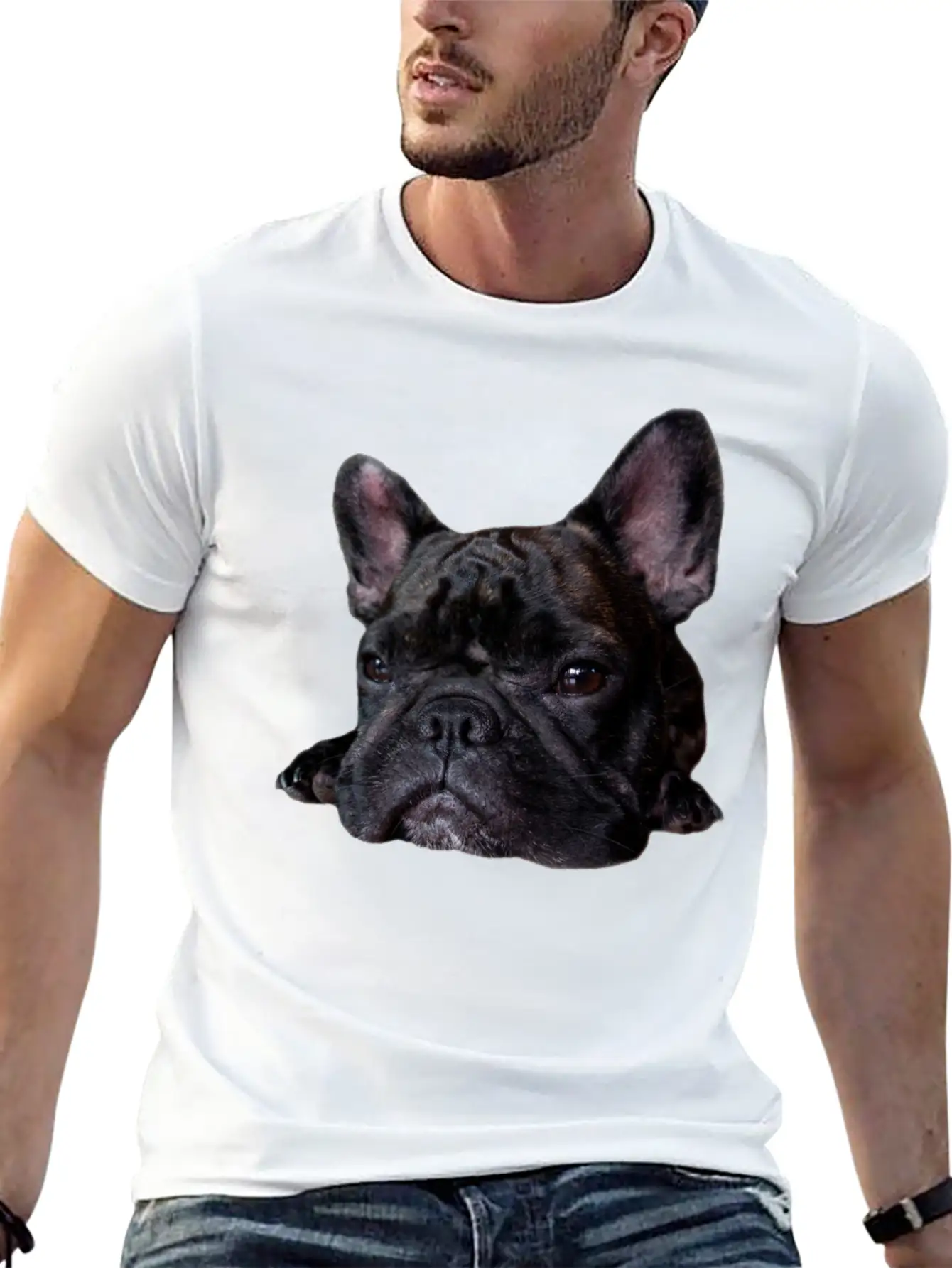 Frenchie Cuteness Unisex Casual T-Shirt – Clean Design For Daily Comfort