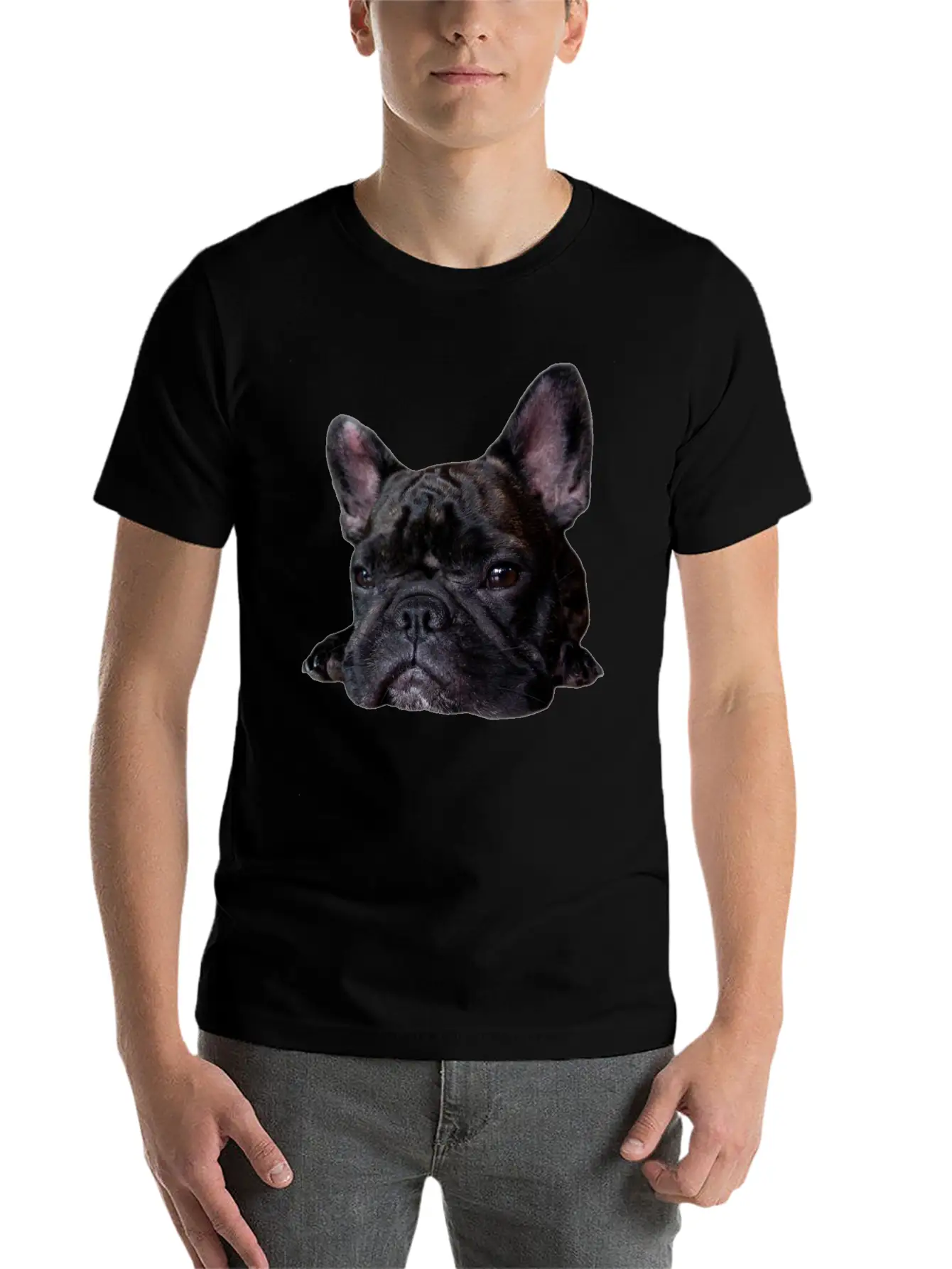 Frenchie Cuteness Unisex Casual T-Shirt – Clean Design For Daily Comfort