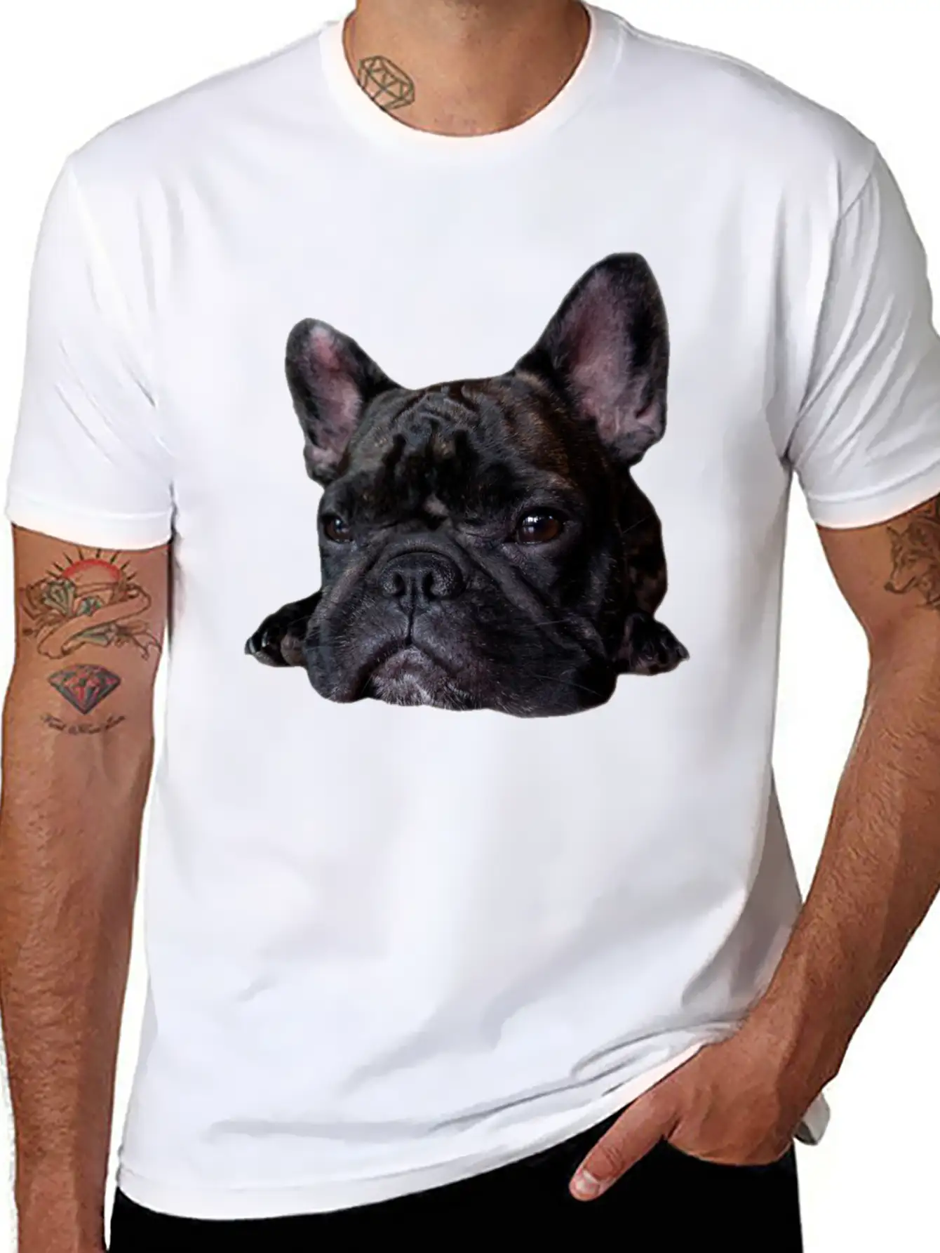 Frenchie Cuteness Unisex Casual T-Shirt – Clean Design For Daily Comfort