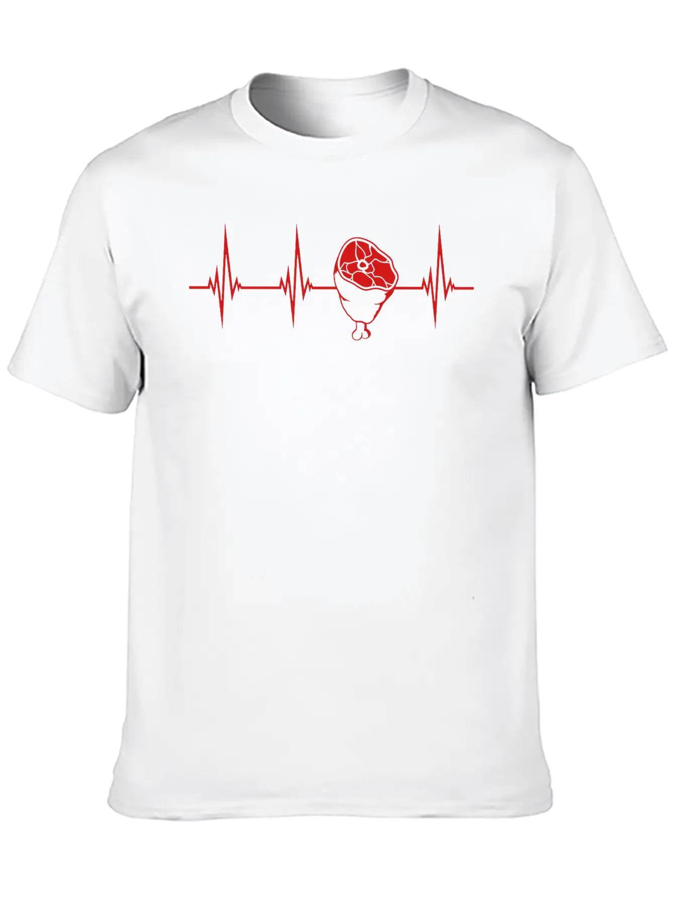 Frequency Delicious Heart Beat Pulse Meat Knuckle Essential Unisex Summer Tee – Soft Cotton Casual Fit
