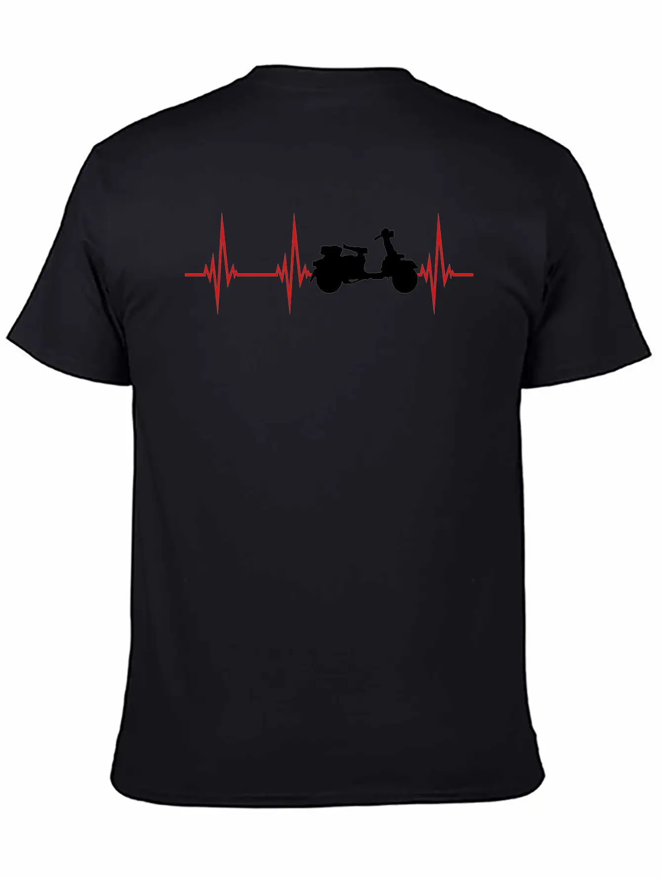Frequency Heartbeat Scooter Pulse Clip Clipart Dri Comfortable Minimalist Graphic Tee – Summer Style Essential