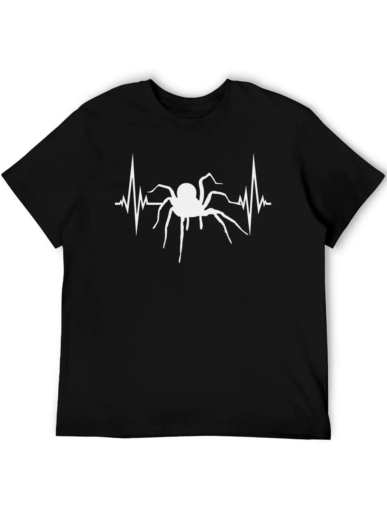 Frequency Heartbeat Spider Bird Spider Design Clip Stylish Everyday T-Shirt – Unisex Basic Cotton Tee