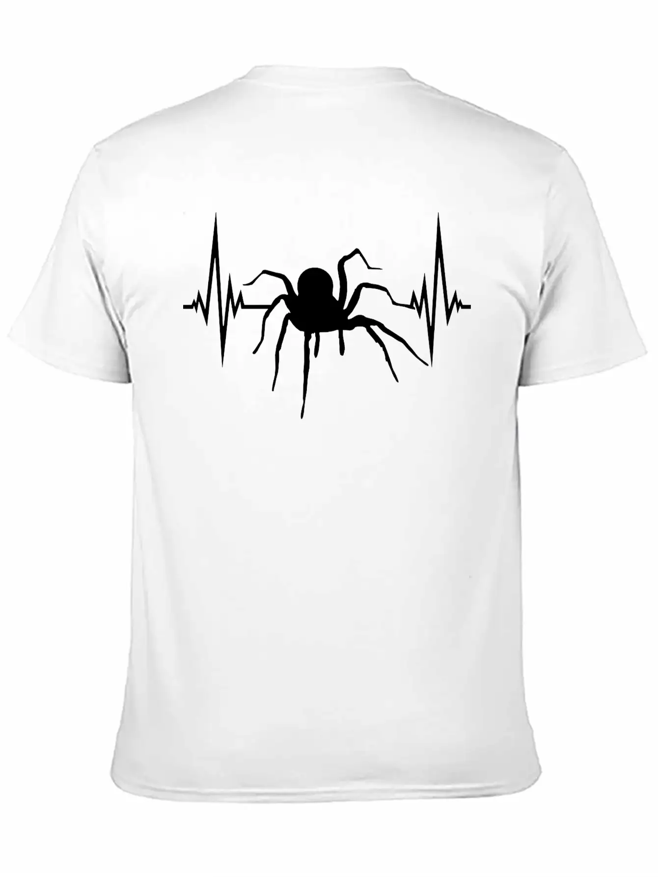 Frequency Heartbeat Spider Bird Spider Design Clip Stylish Everyday T-Shirt – Unisex Basic Cotton Tee
