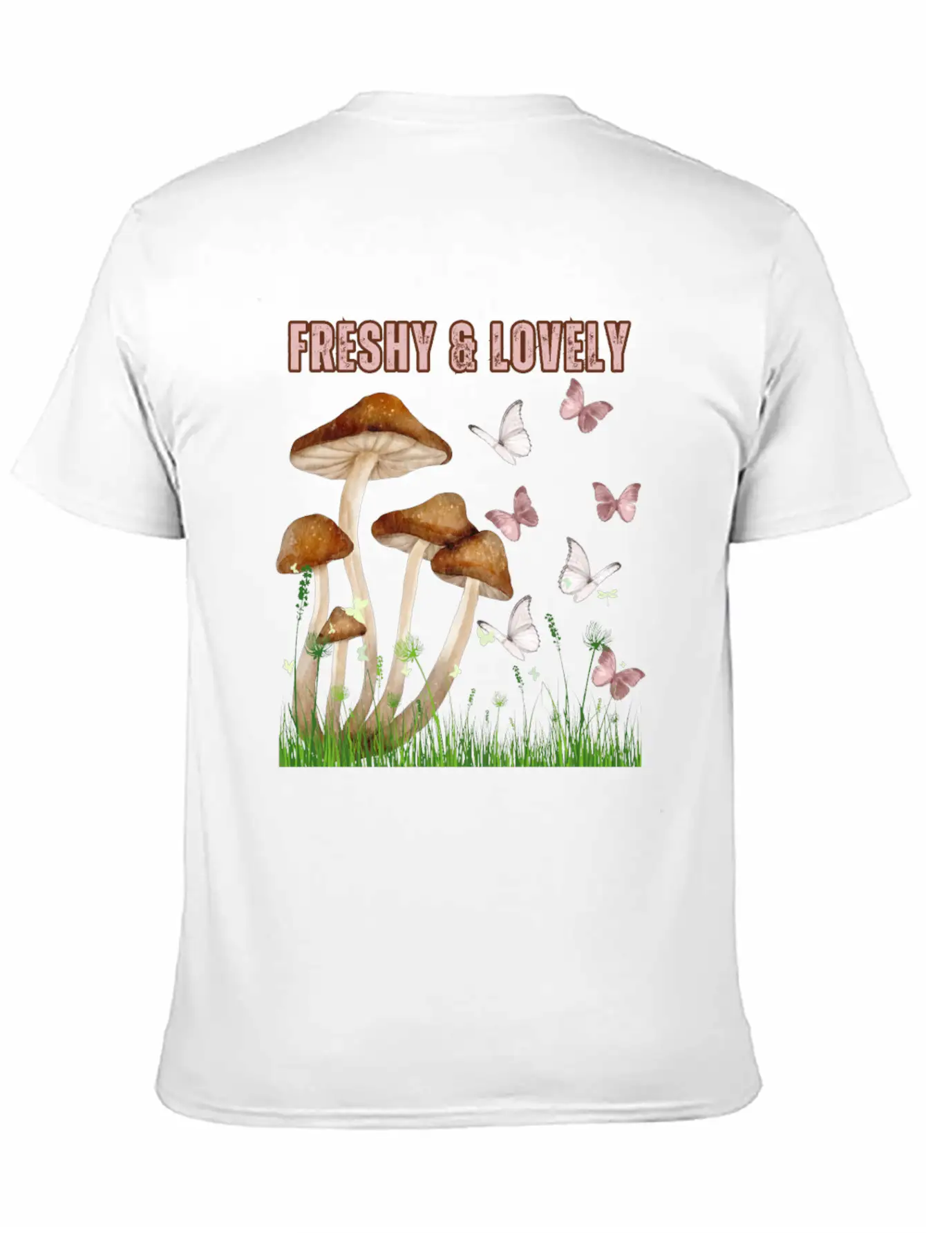 Freshy Lovely MushRooms 1 Stylish Everyday T-Shirt – Unisex Basic Cotton Tee
