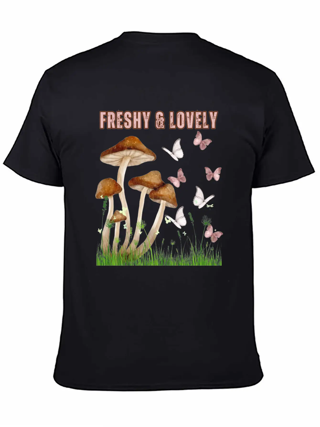Freshy Lovely MushRooms 1 Stylish Everyday T-Shirt – Unisex Basic Cotton Tee
