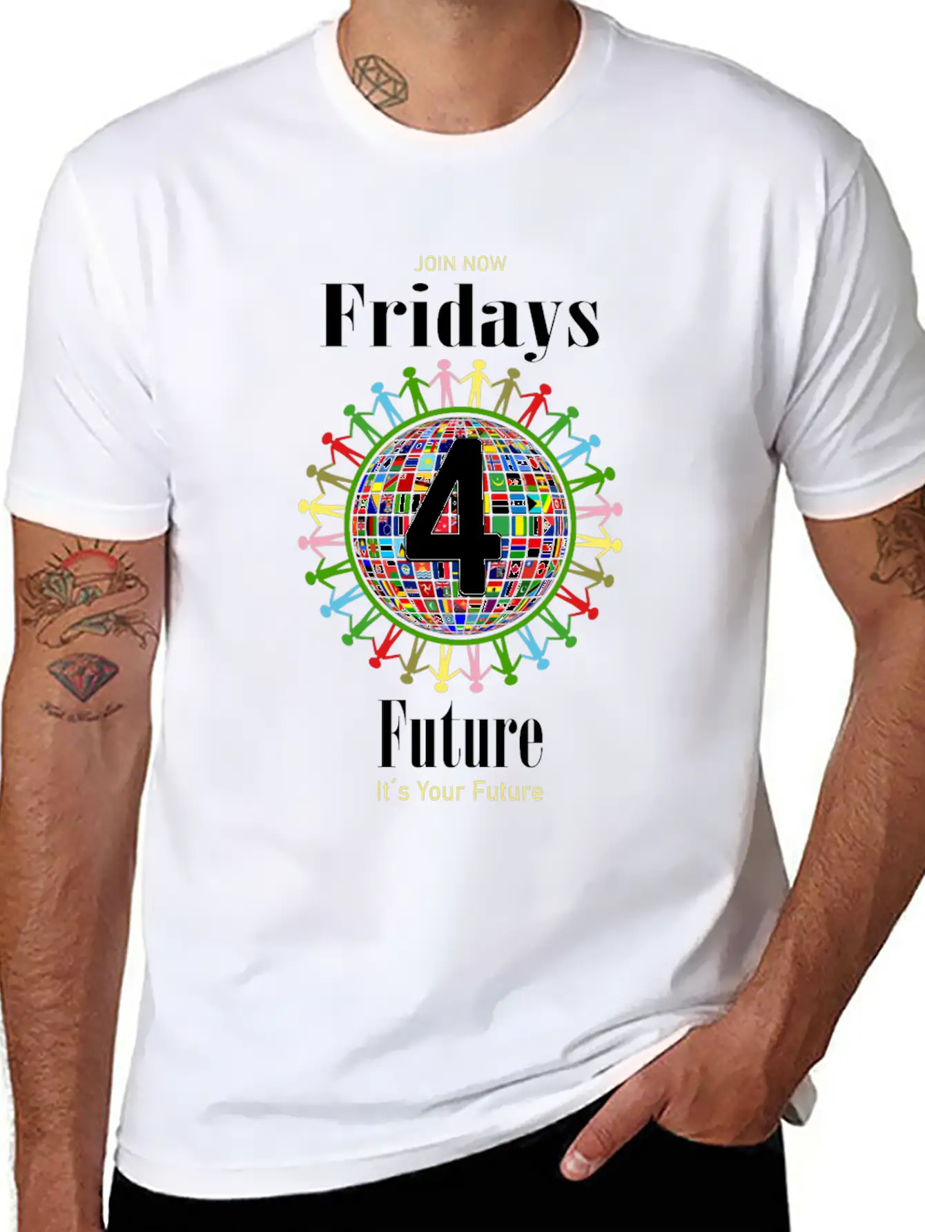 Fridays For Future Demo. Climate Strike Activist Unisex Short Sleeve Soft Cotton T-Shirt – Casual Everyday Wear