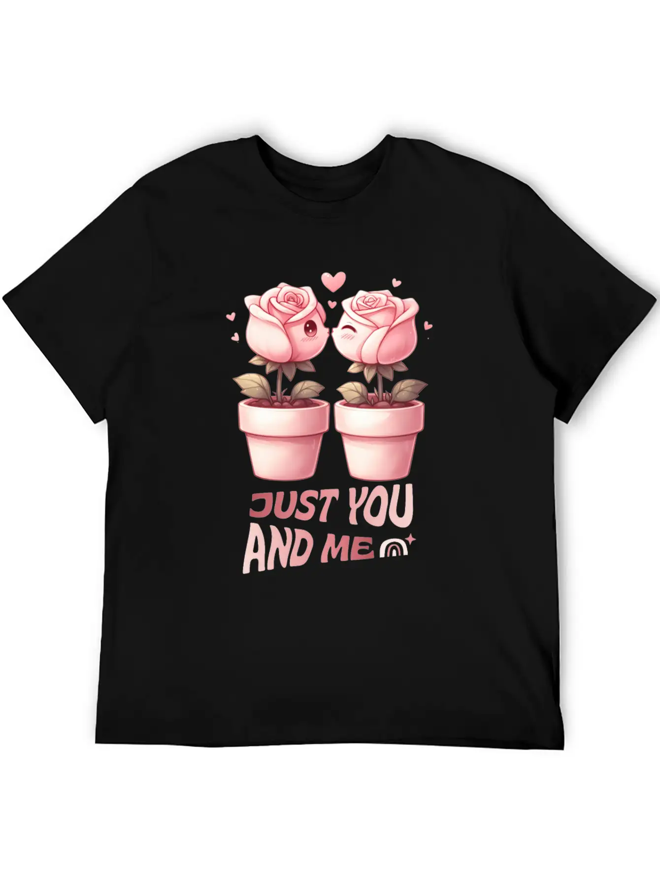 From Seed To Hearts JUST YOU AND ME Essential Unisex Summer Tee – Soft Cotton Casual Fit