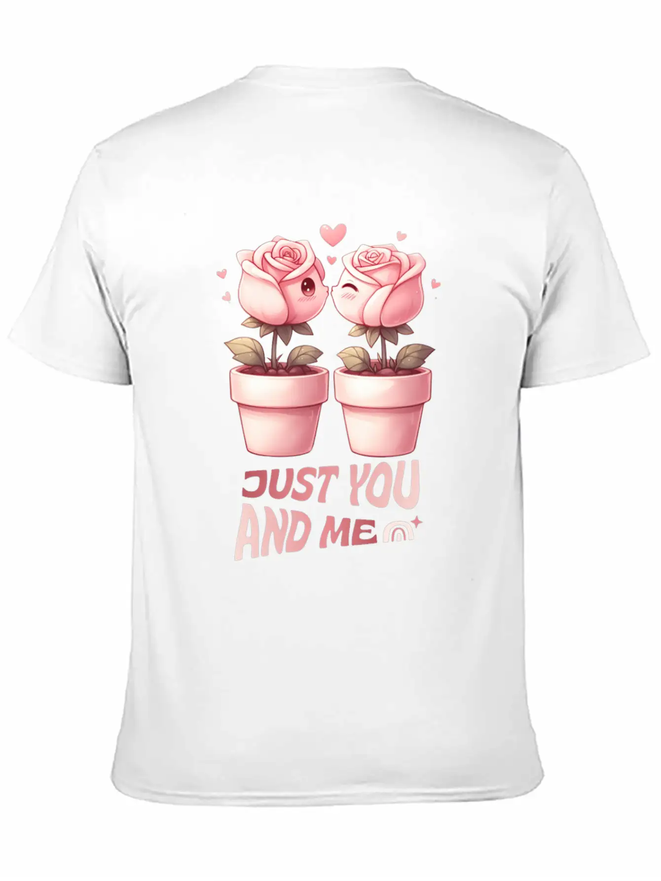 From Seed To Hearts JUST YOU AND ME Essential Unisex Summer Tee – Soft Cotton Casual Fit