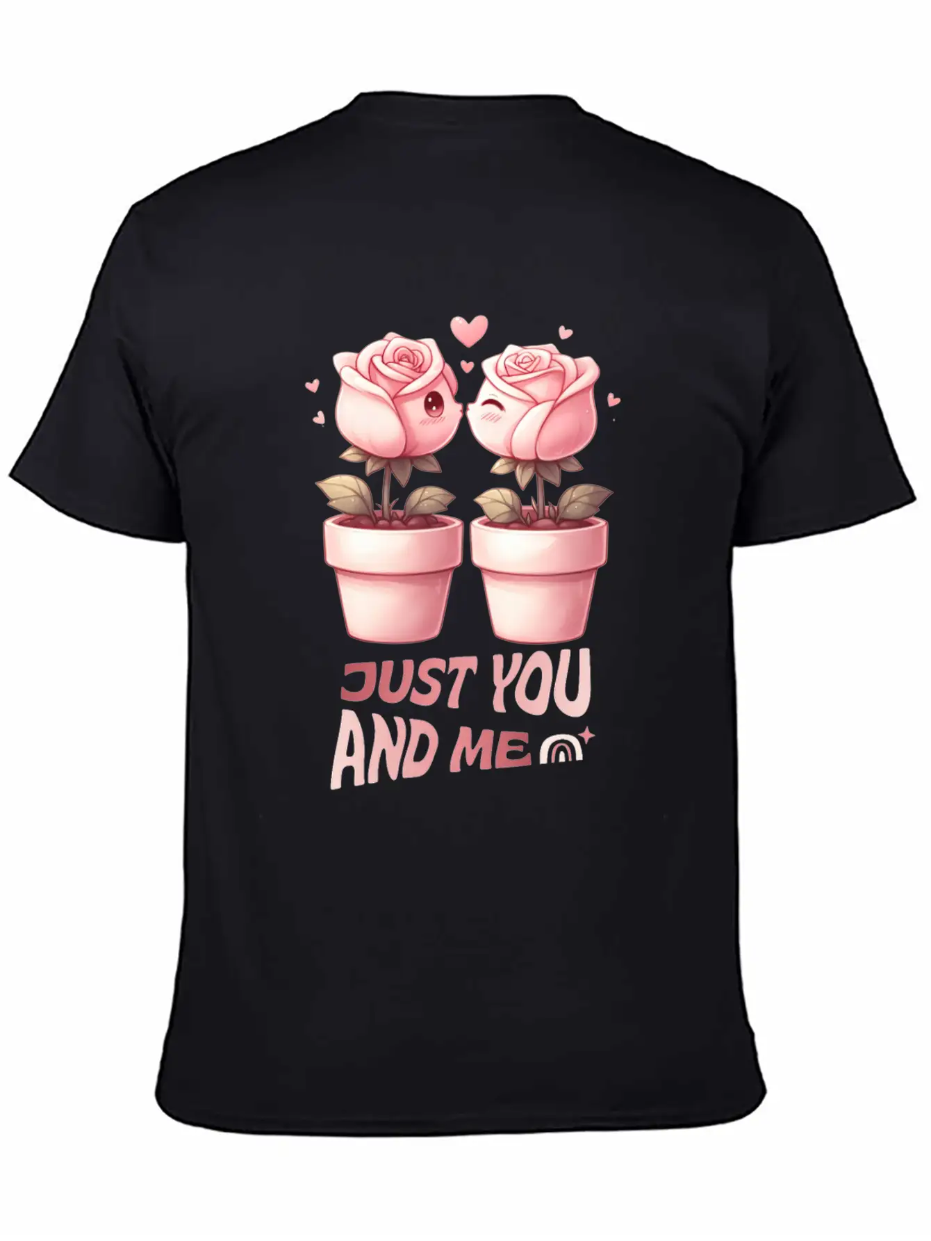 From Seed To Hearts JUST YOU AND ME Essential Unisex Summer Tee – Soft Cotton Casual Fit