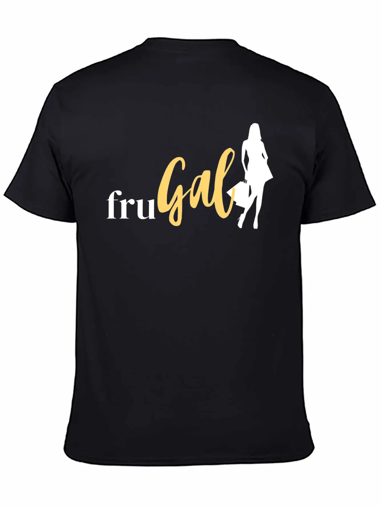 FruGal - White And Yellow - No FCL Name Essential Unisex Summer Tee – Soft Cotton Casual Fit
