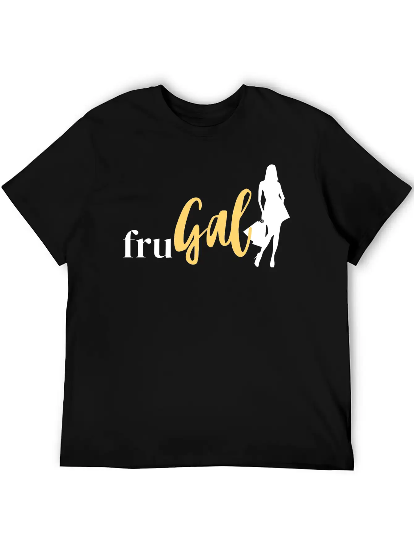 FruGal - White And Yellow - No FCL Name Essential Unisex Summer Tee – Soft Cotton Casual Fit