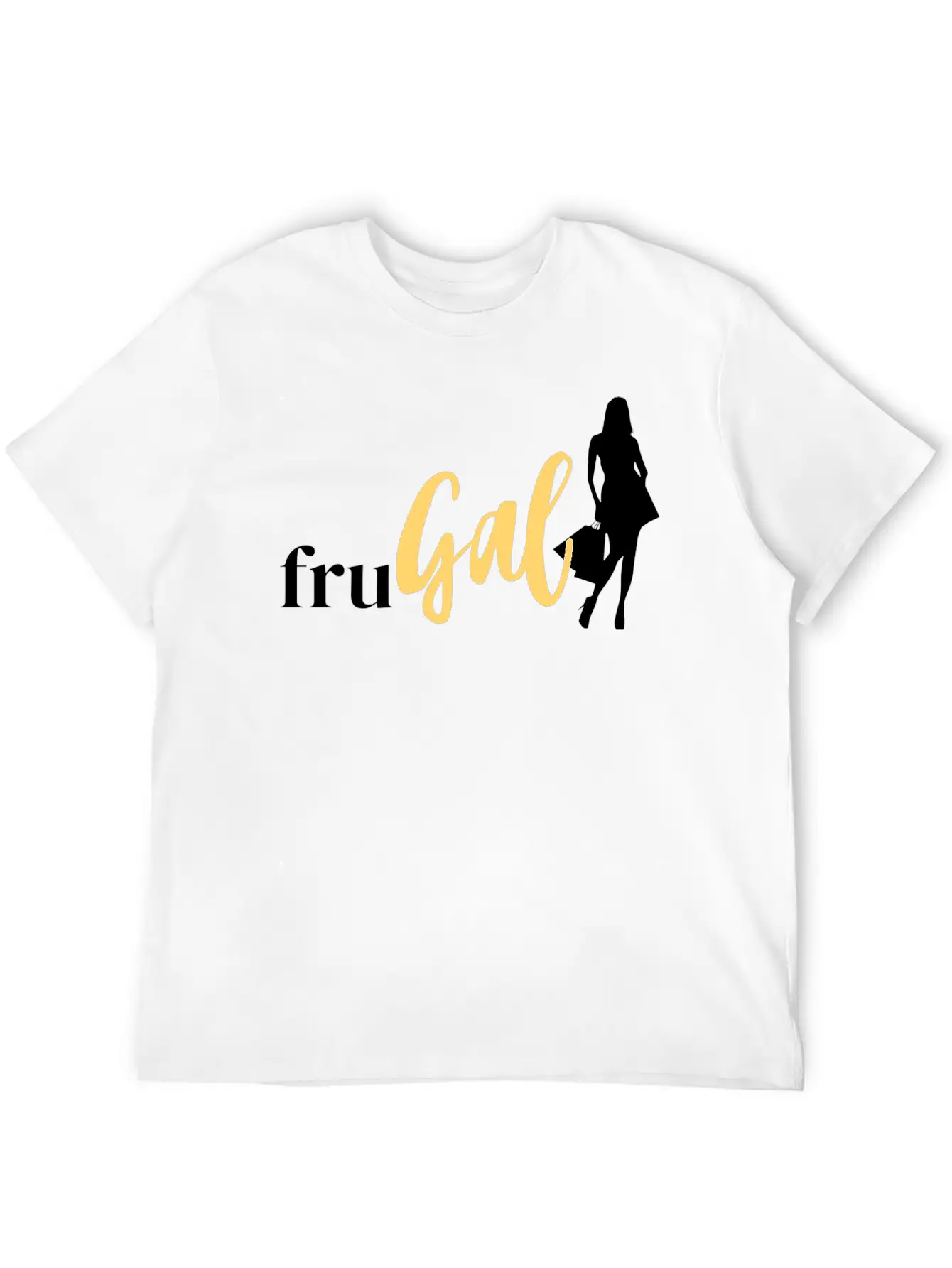 FruGal - White And Yellow - No FCL Name Essential Unisex Summer Tee – Soft Cotton Casual Fit
