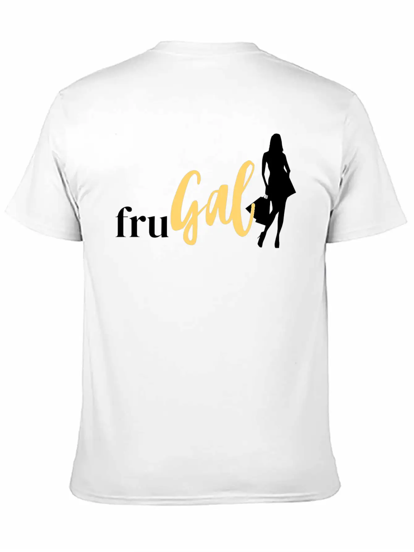 FruGal - White And Yellow - No FCL Name Essential Unisex Summer Tee – Soft Cotton Casual Fit
